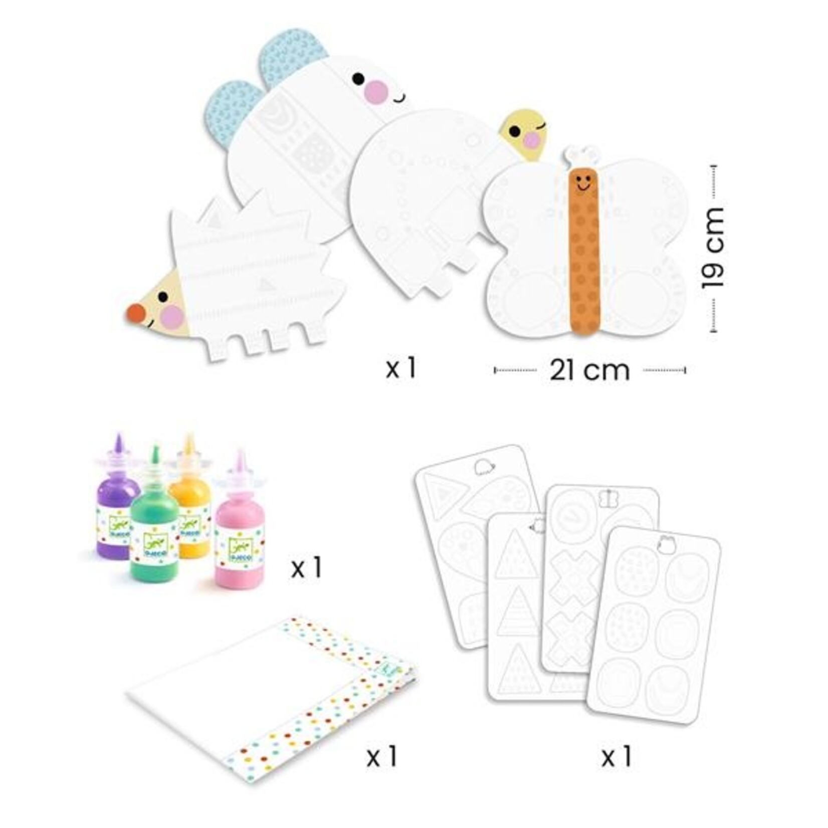Djeco Peinture à doigts magique - Petite formes