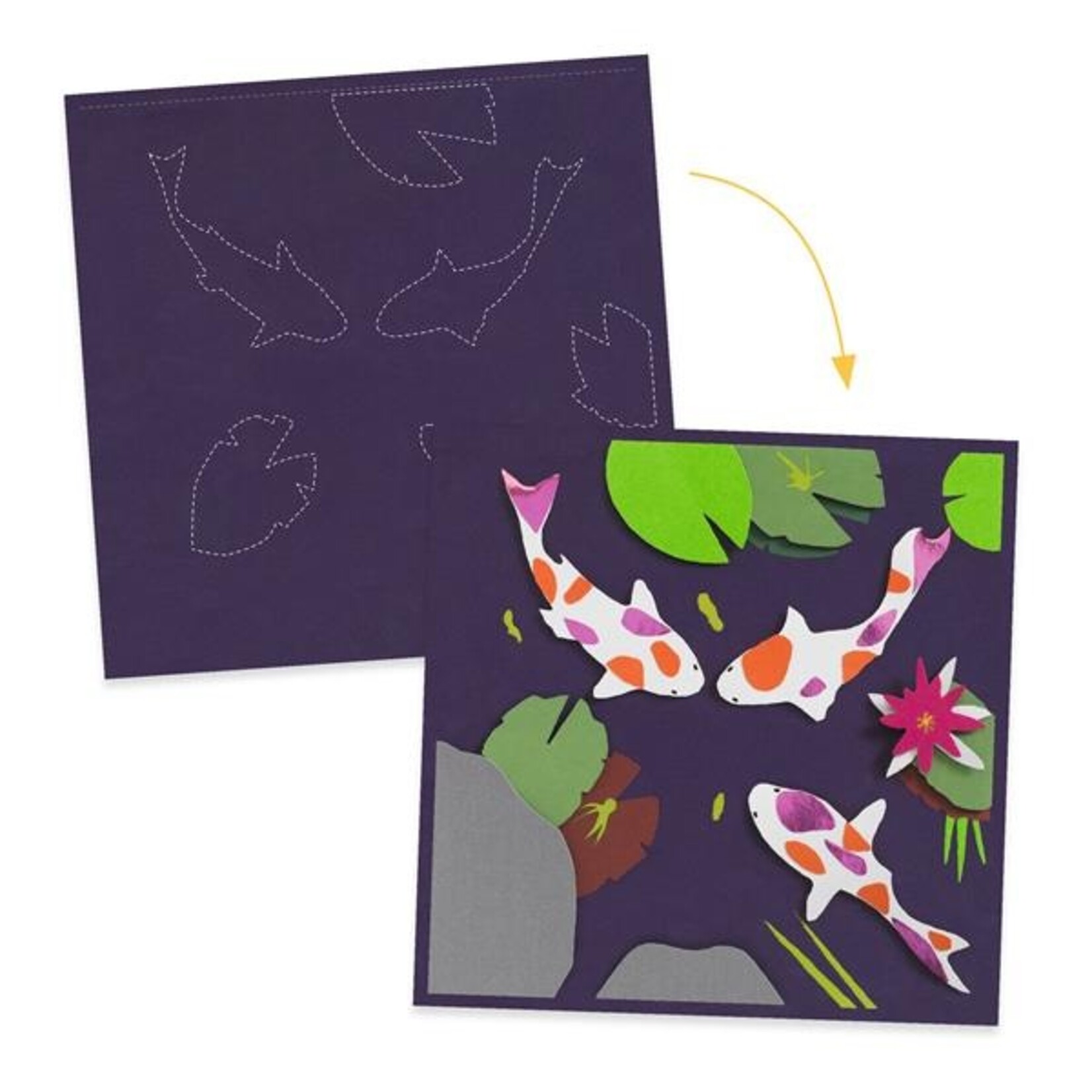 Djeco Tableaux 3D - Au bord de l'eau