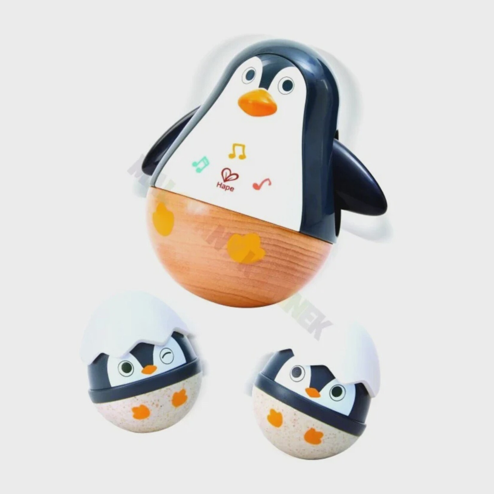 Hape Wobbling Penguin Family