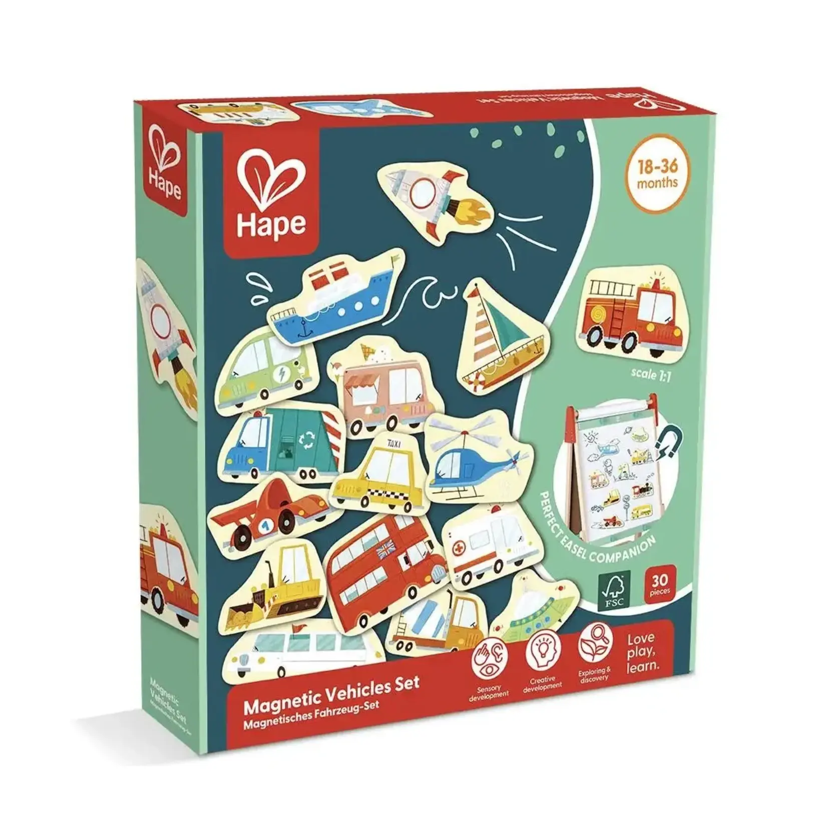 Hape Hape - Ensemble de véhicules magnétiques