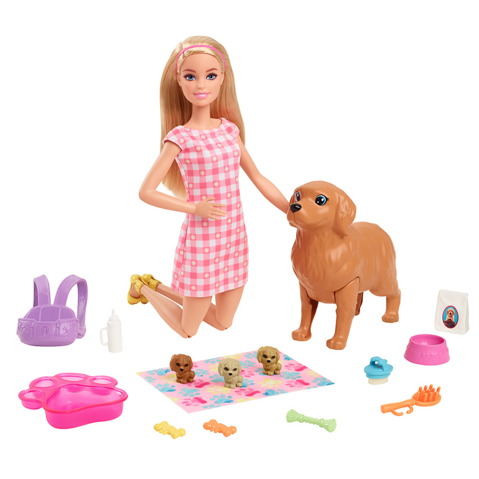 Mattel Games Barbie Animaux - Coffret Chiots avec poupée