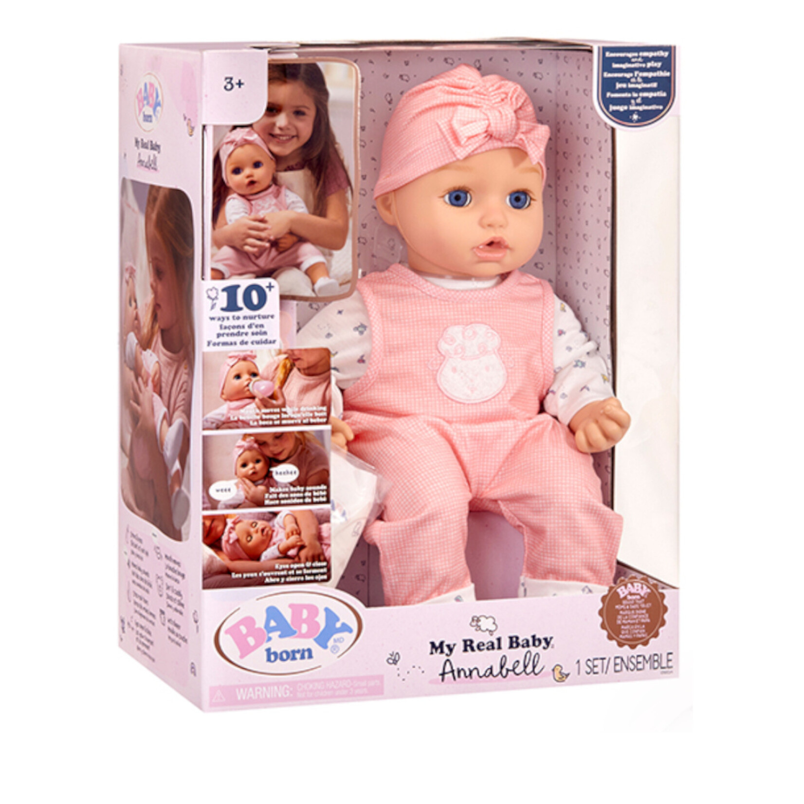 Baby Annabell BABY Born - Poupée interactive Annabell (Multilingue)