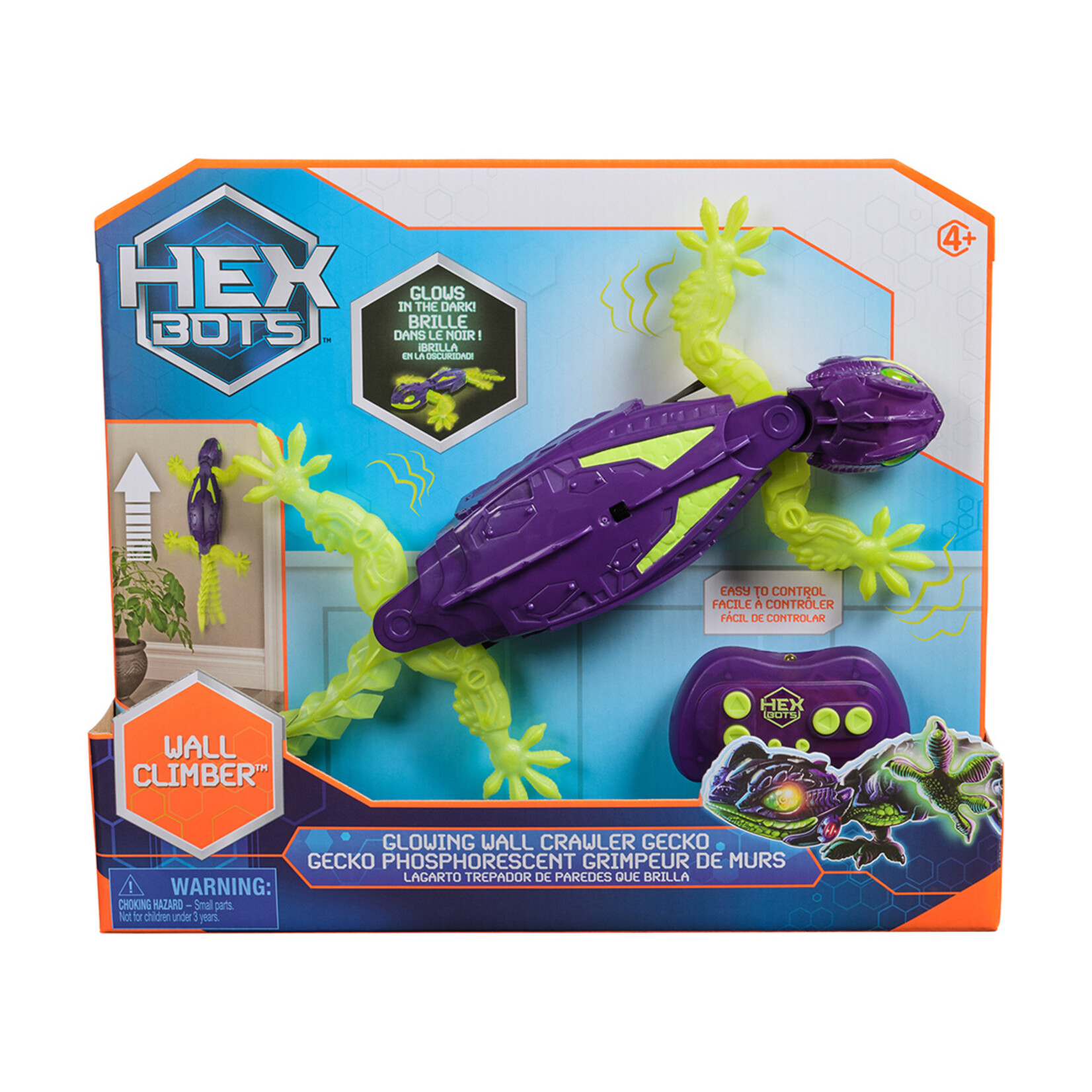 HexBug Hex Bots - Gecko phosphorescent grimpeur de mur