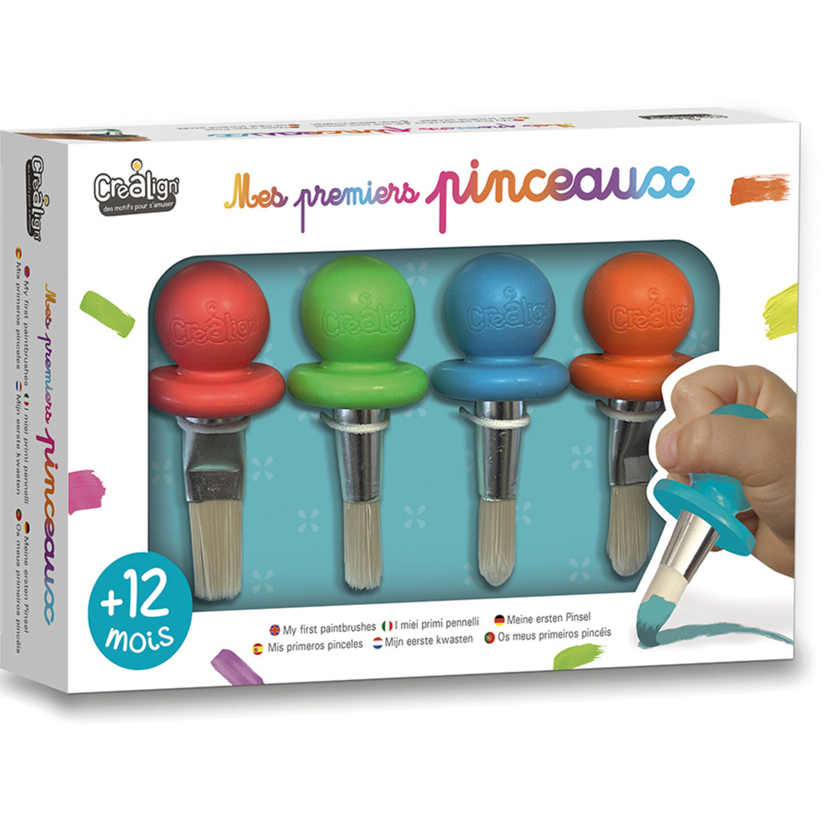 Crealign Crealign - Mes premiers pinceaux 4 pcs