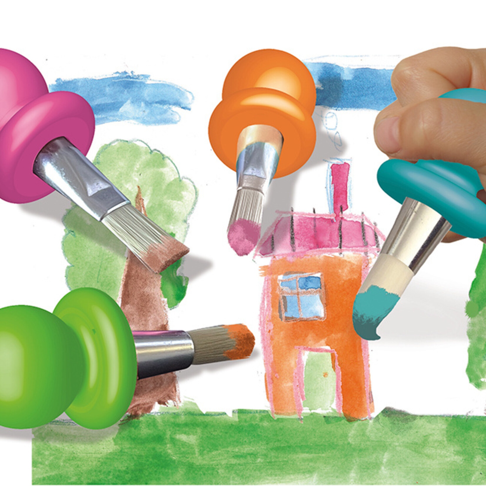 Crealign Crealign - Mes premiers pinceaux 4 pcs