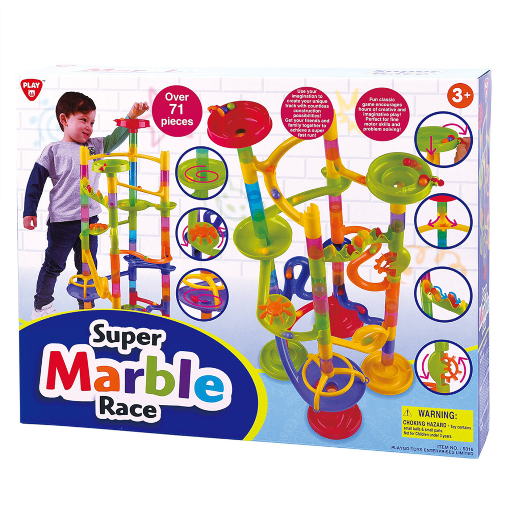 Pako Pako - Mon Super circuit de billes 71 pcs (Multilingue)