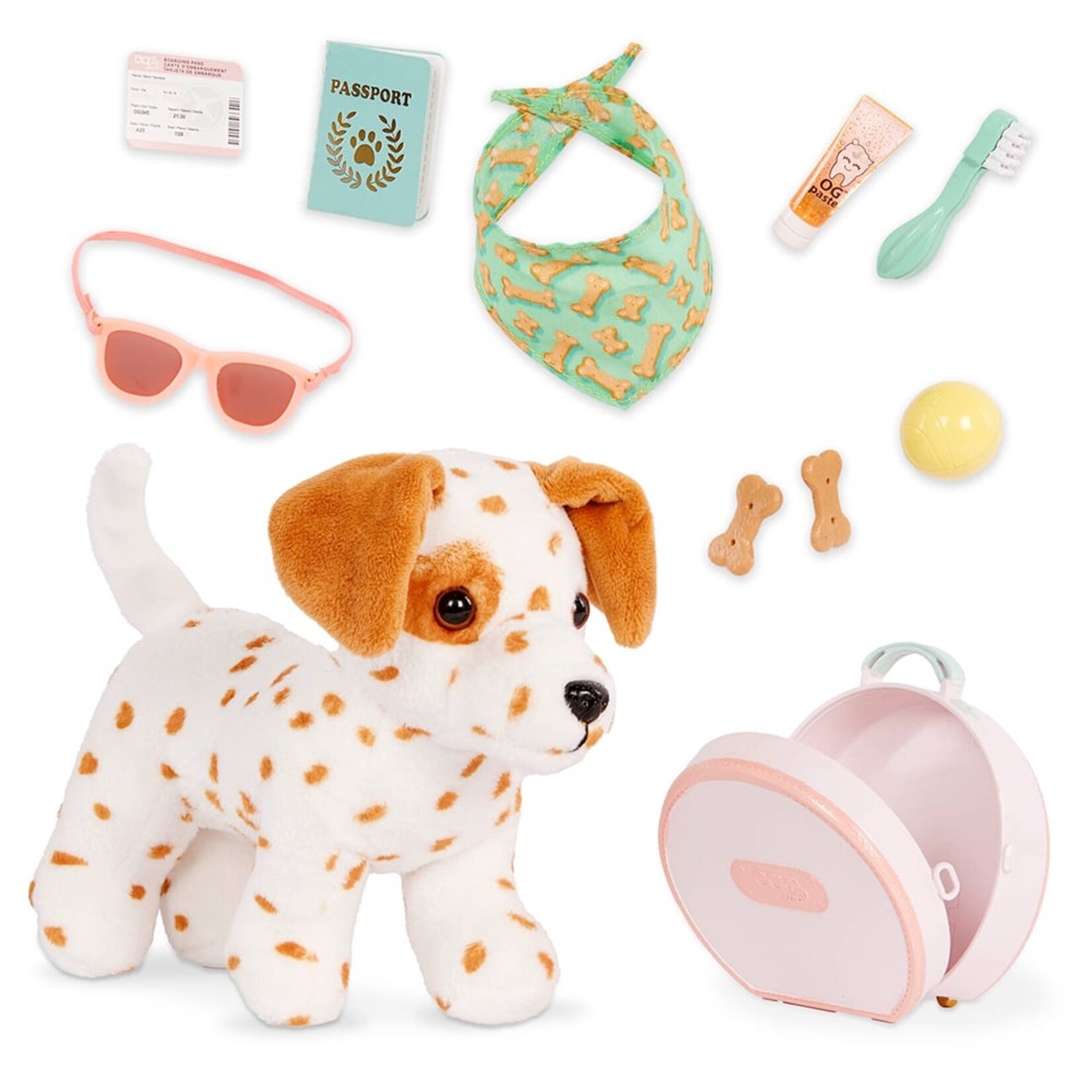 Our Generation OG - Chiot - Dalmatien 15 cm (Multilingue)