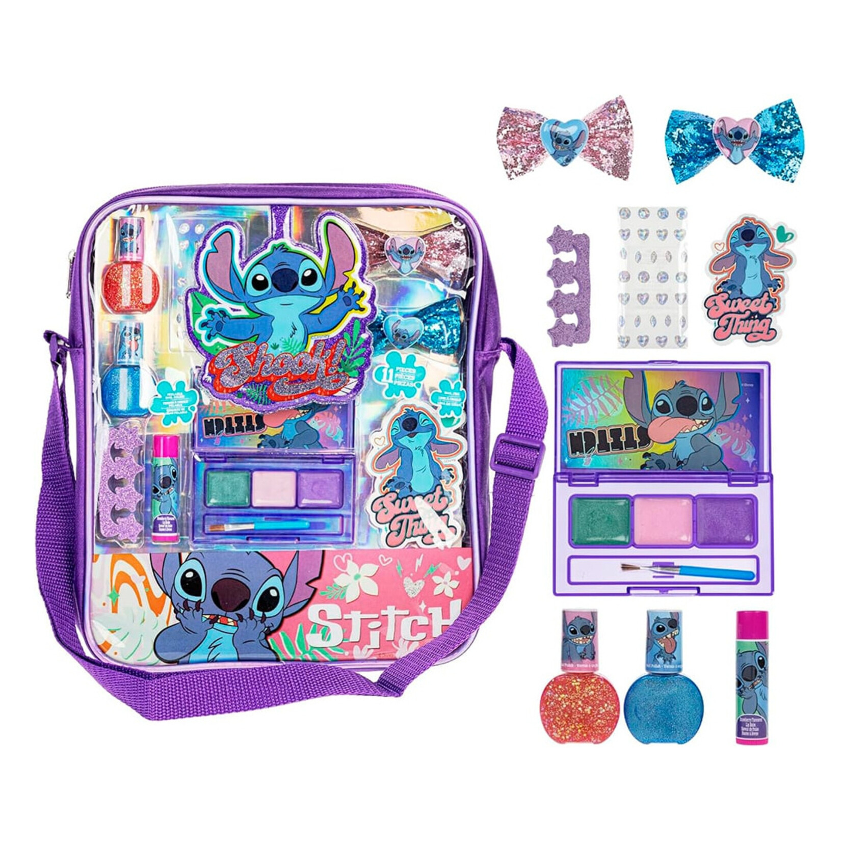 Stitch - Ensemble de sacs à cosmétiques (Multilingue)