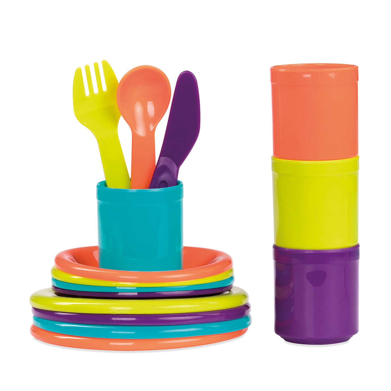 Battat Battat - Ensemble de diner festif à quatre (Multilingue)