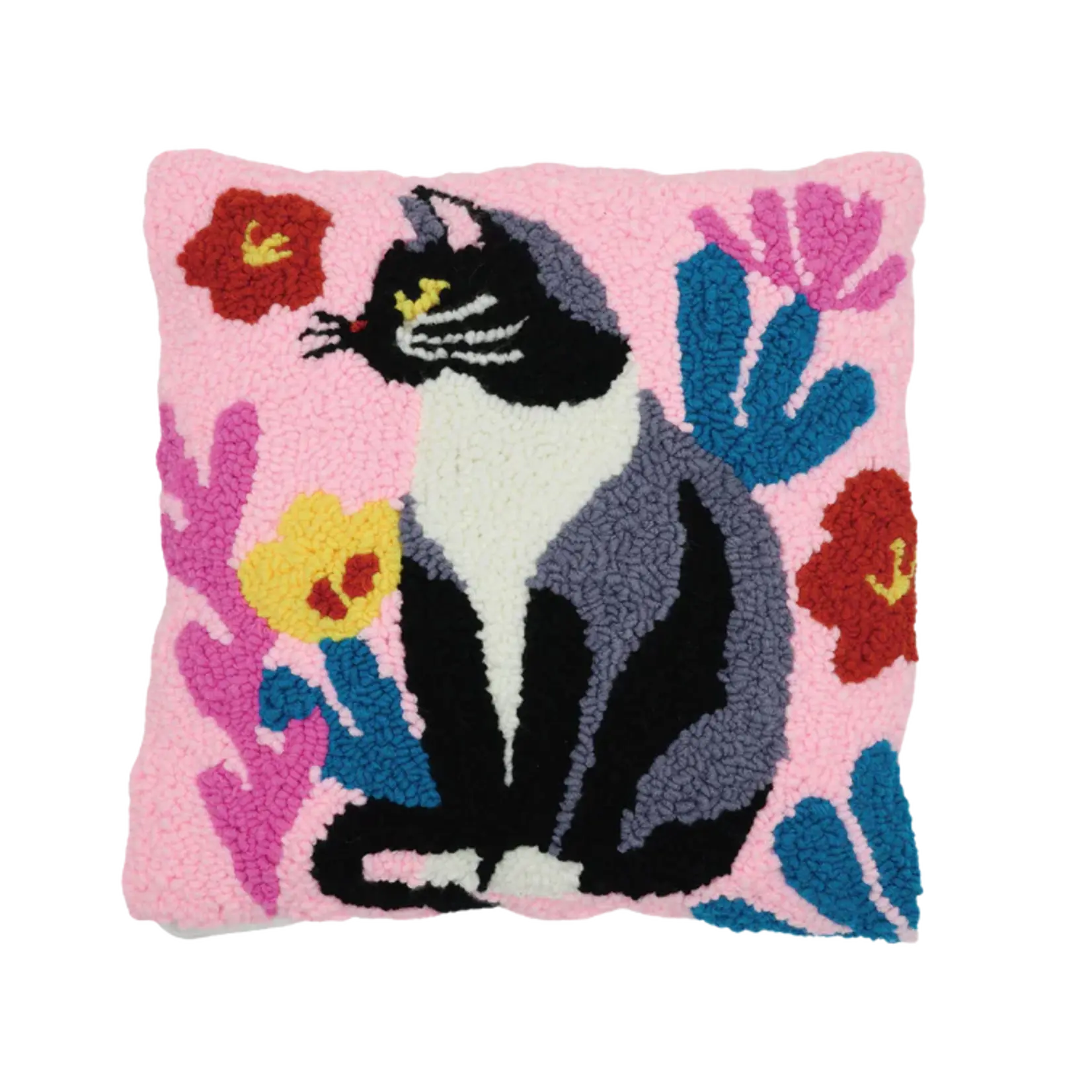 Ensemble de broderie poincon - Motif pour coussin chat