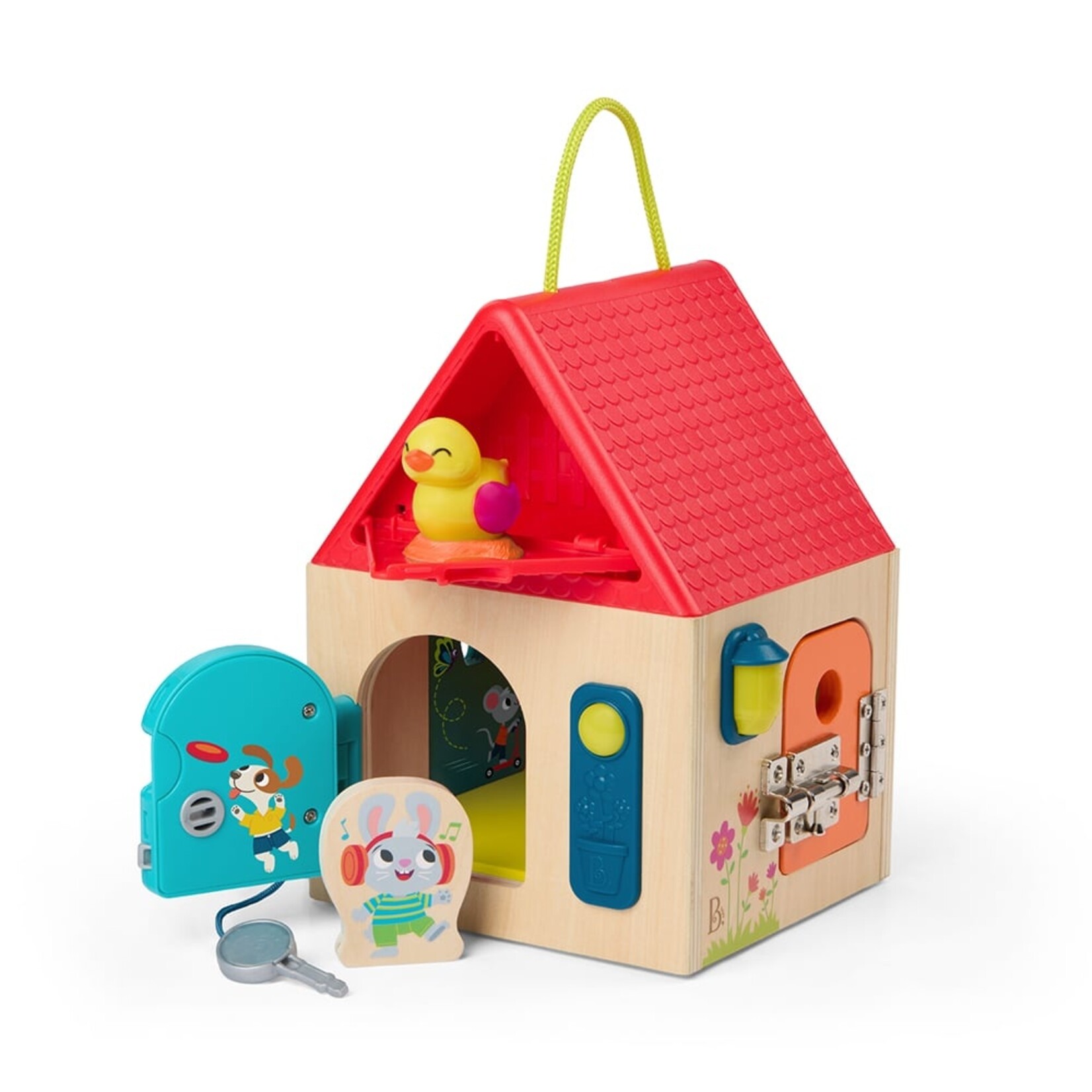 B.Toys B. Toys - Maison en bois avec verrous et loquets