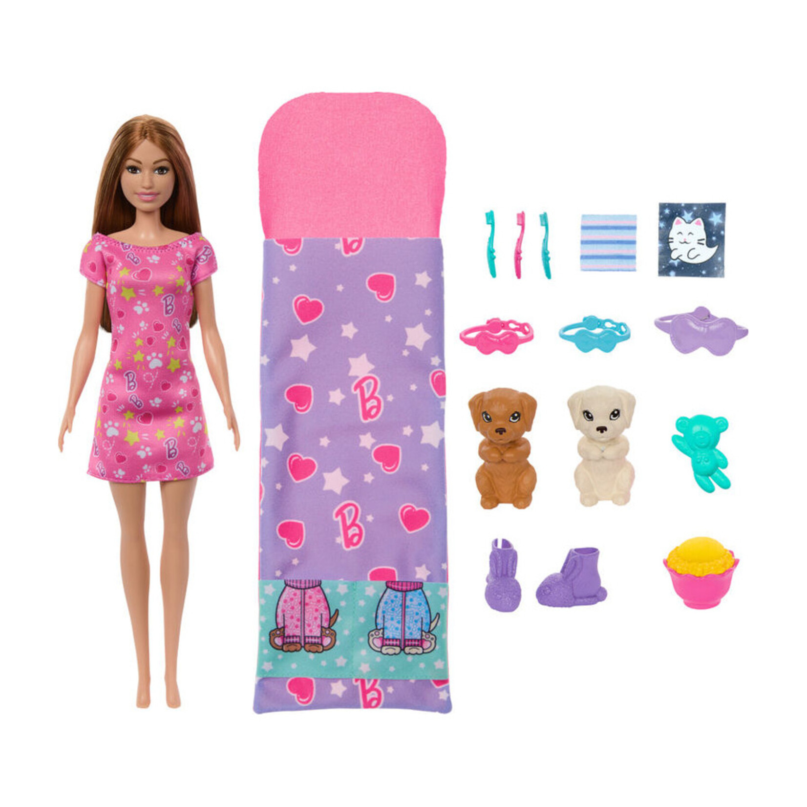 Mattel Games Barbie Animaux - Coffret Chiots avec poupée (Multilingue)