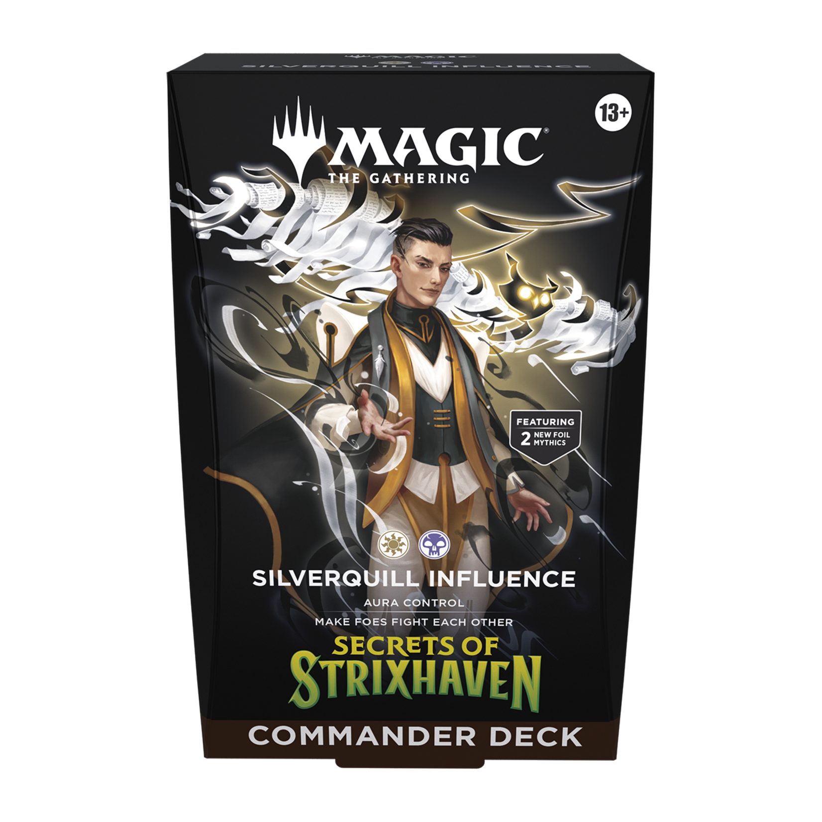 Wizard of the coast Magic the Gathering - Secrets of Strixhaven - Commander Deck - Silverquill Influence