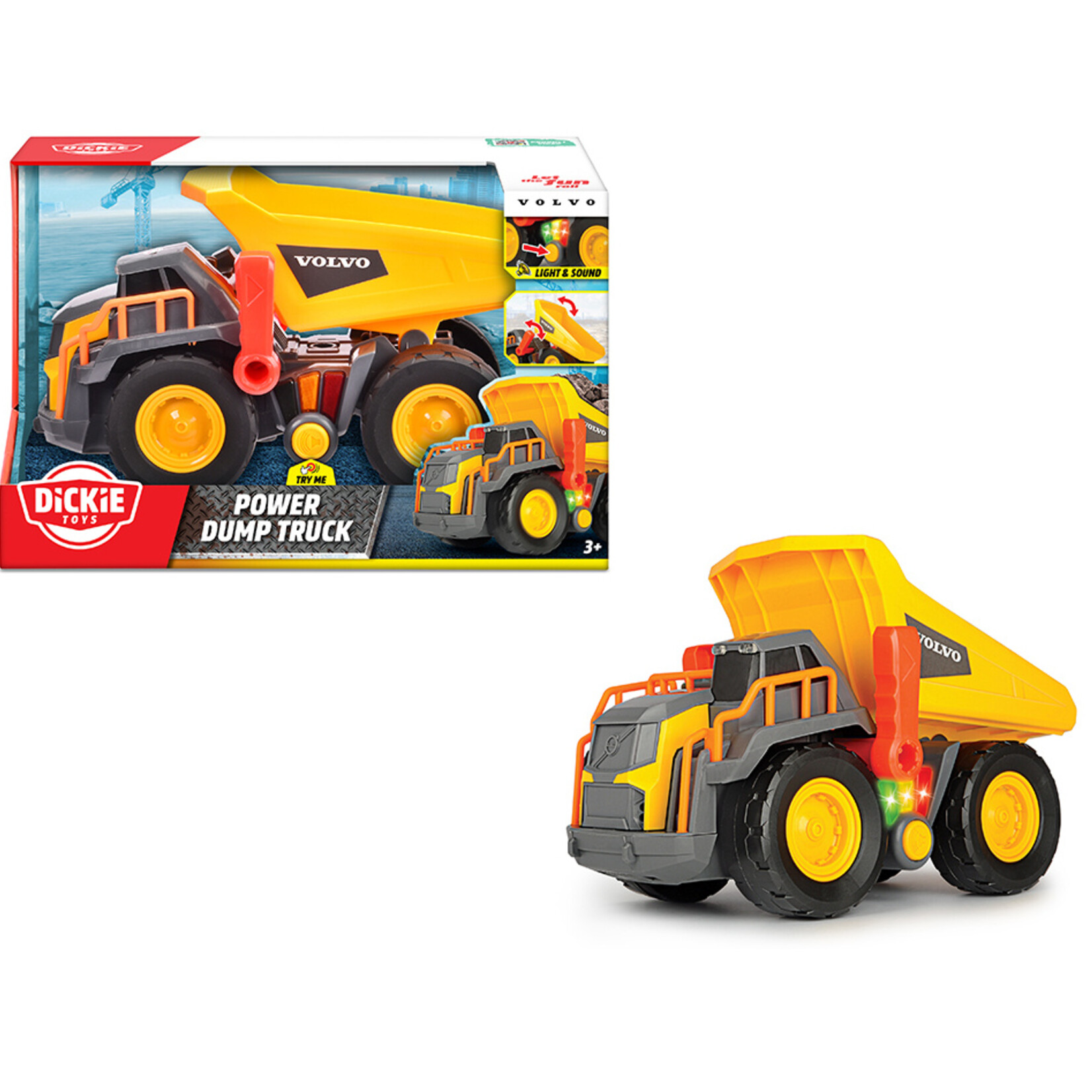 Dickie Toys Dickie - Camion benne basculante - Volvo 30 cm