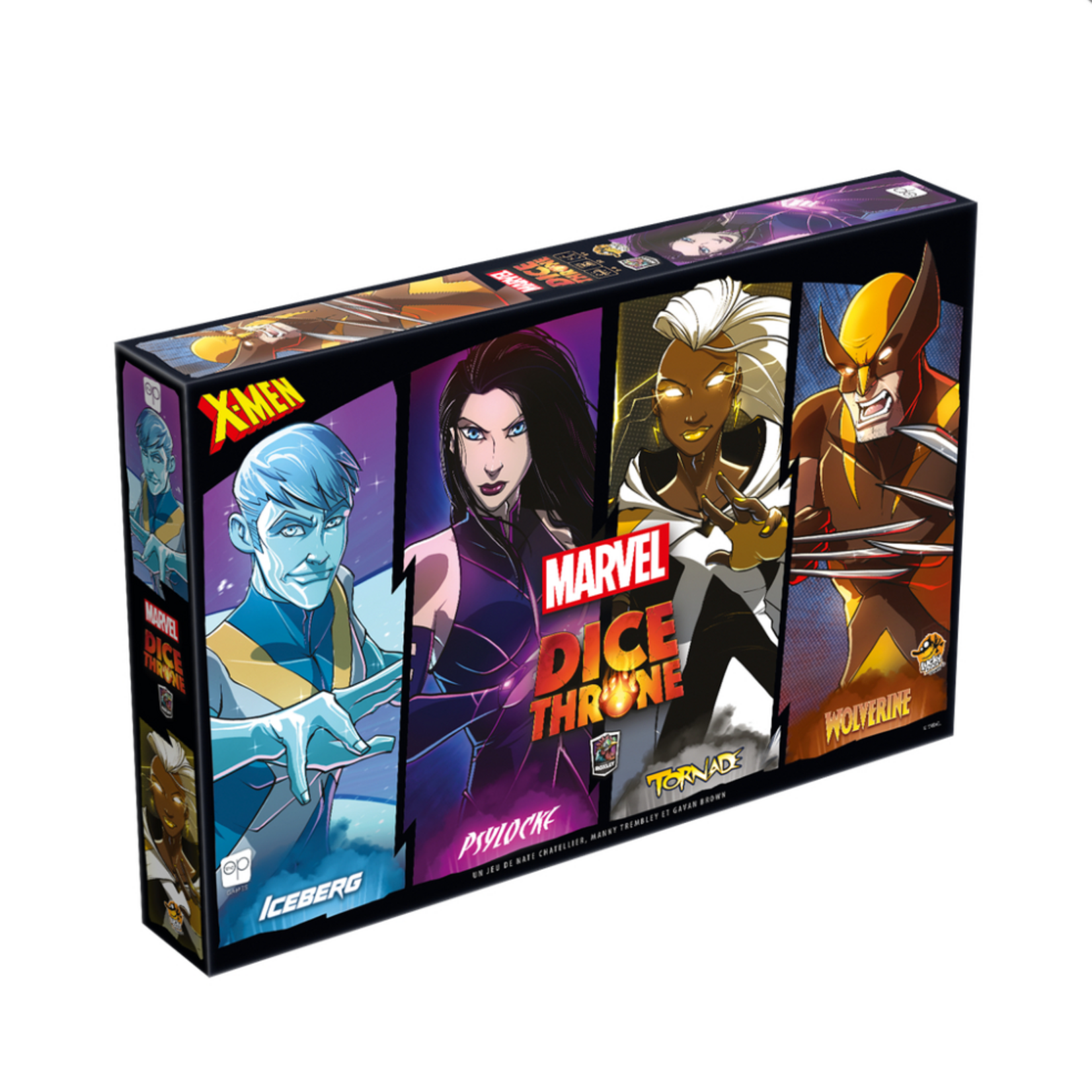 Lucky Duck Dice Throne - Marvel X-Men - Iceberg vs Psylocke vs Tornade vs Wolverine FR