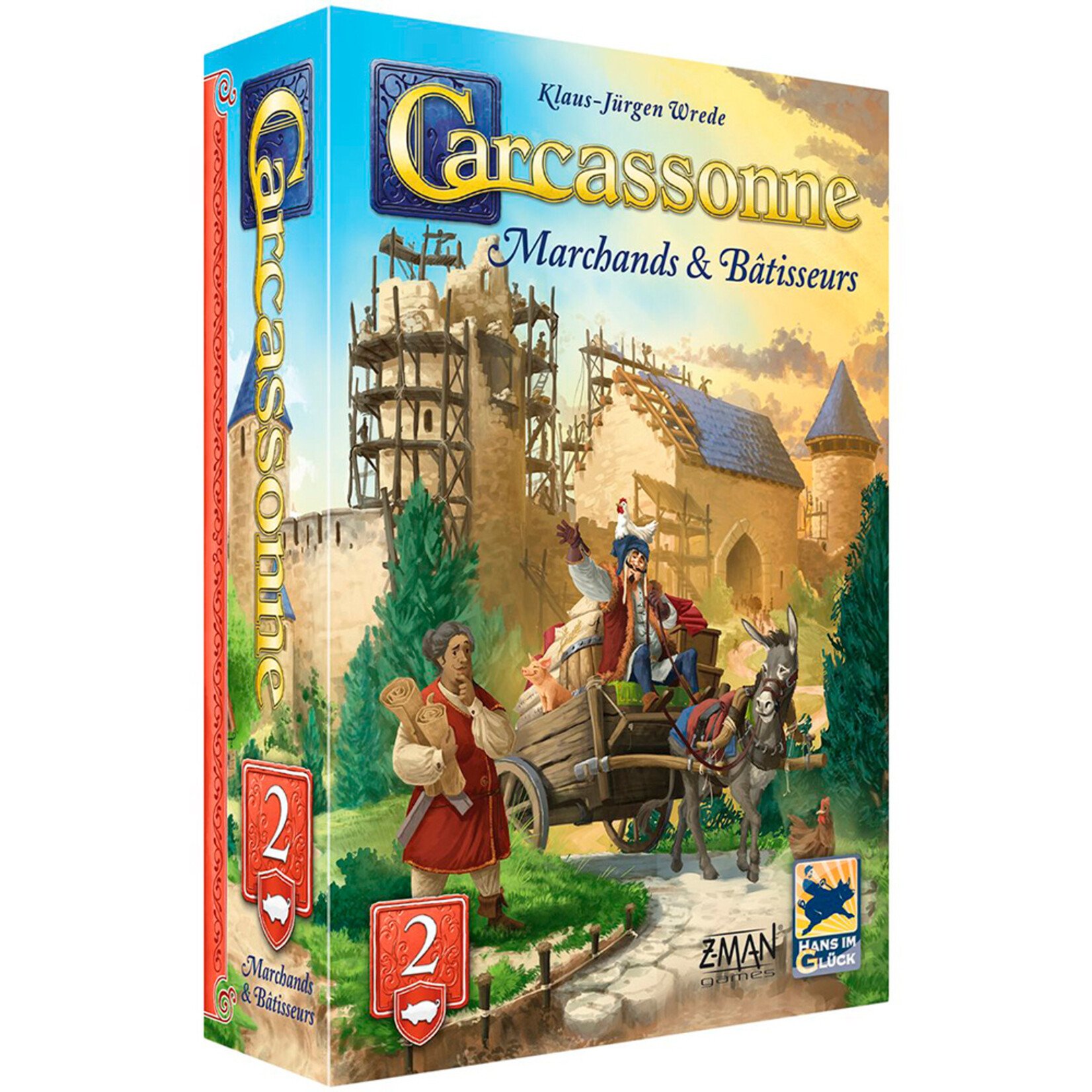 Z-Man Games Carcassonne - Ext 2 - Marchands & Batisseurs FR