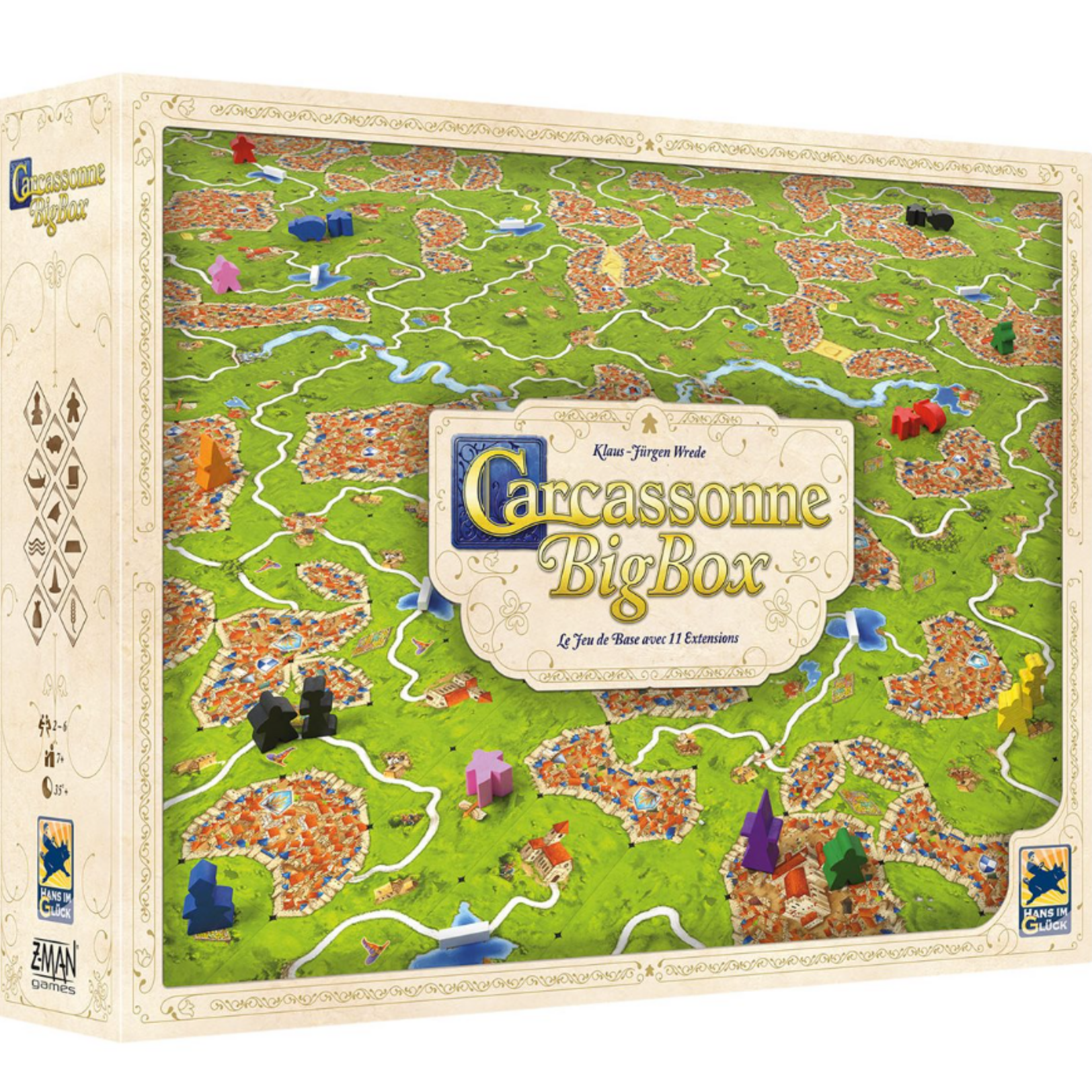 Z-Man Games Carcassonne - Big Box - Nouvelle Version