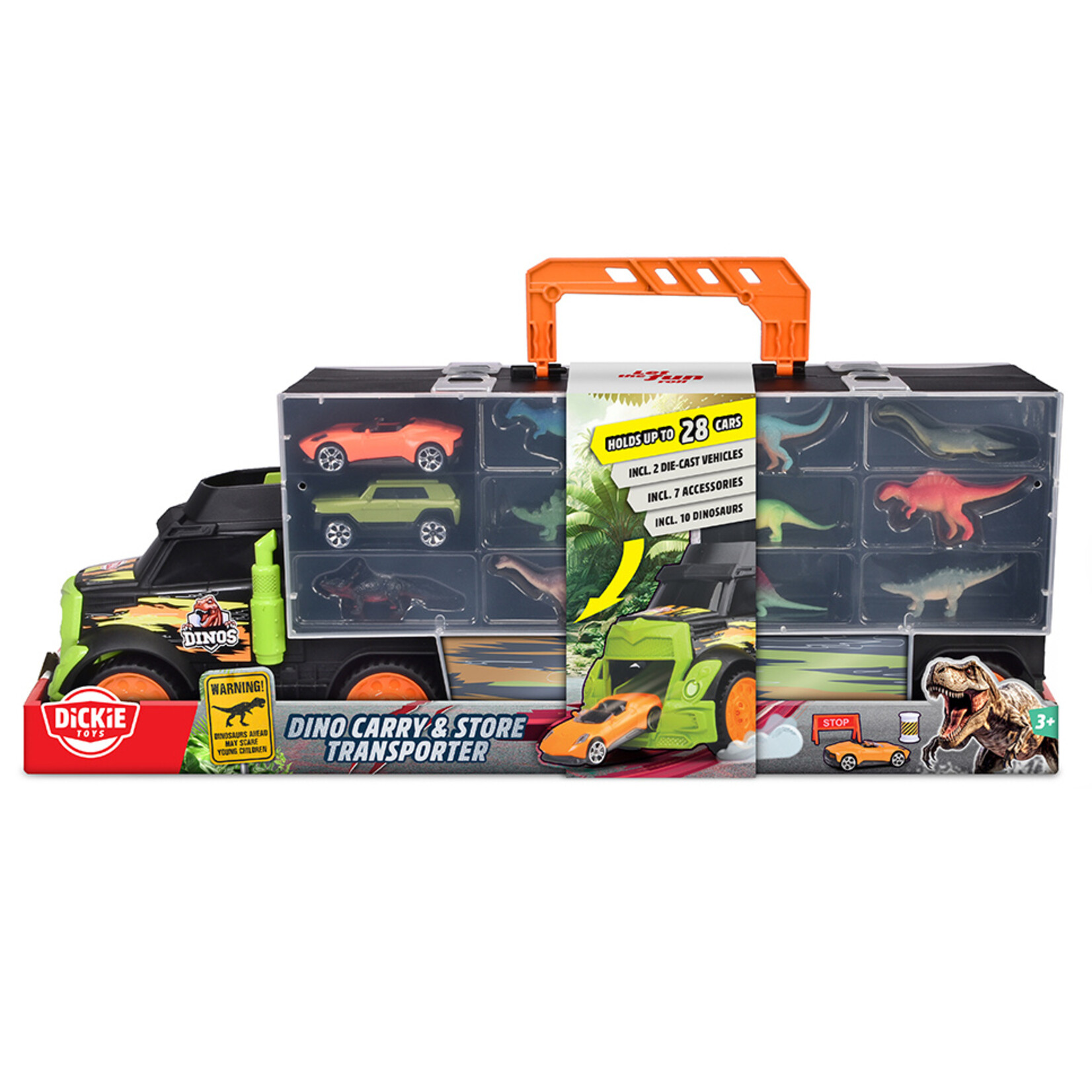 Dickie Toys Dickie - Camion Transporteur de dinosaures