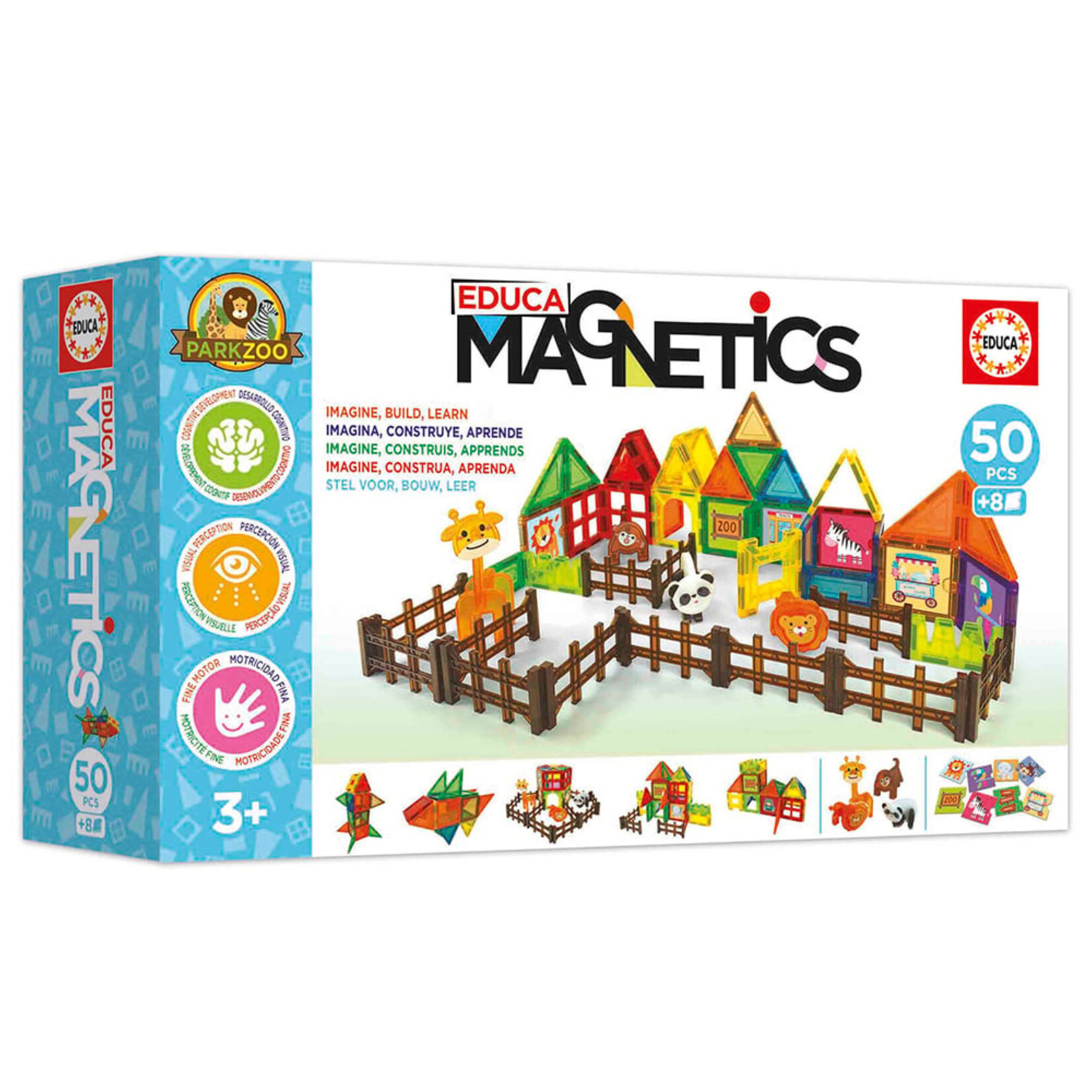 Educa Magnetics - Zoo parc 50 pièces (Multilingue) (Ramassage seulement)