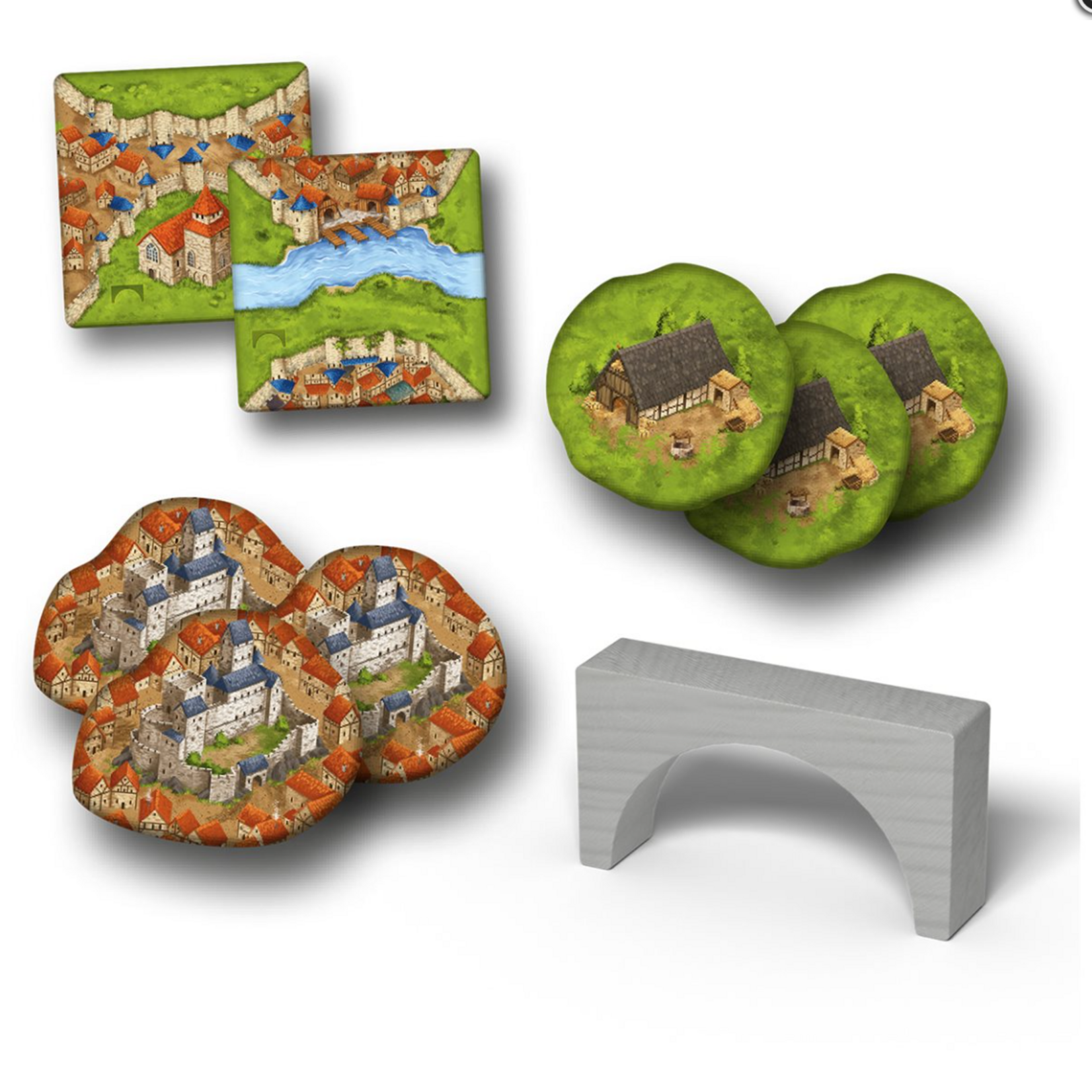 Z-Man Games Carcassonne - Ext 8 - Ponts, Forteresses & Bazars (Refresh)