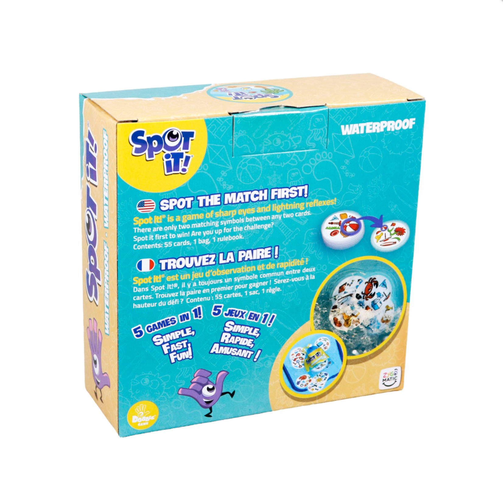 Zygomatic Spot It ! - Dobble Beach - Eco Box (Multilingue)