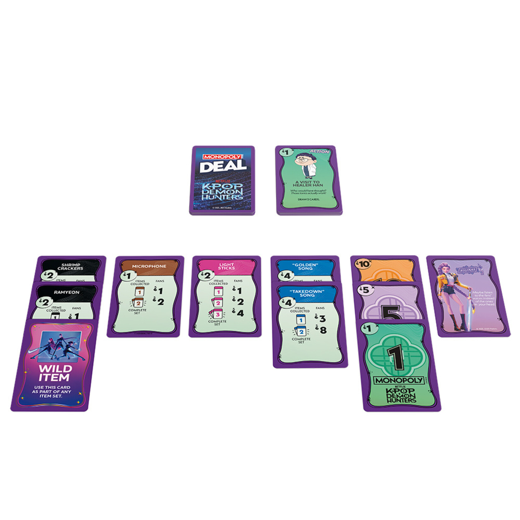 Hasbro Jeu Monopoly Deal K-Pop Demon Hunters (Multilingue)