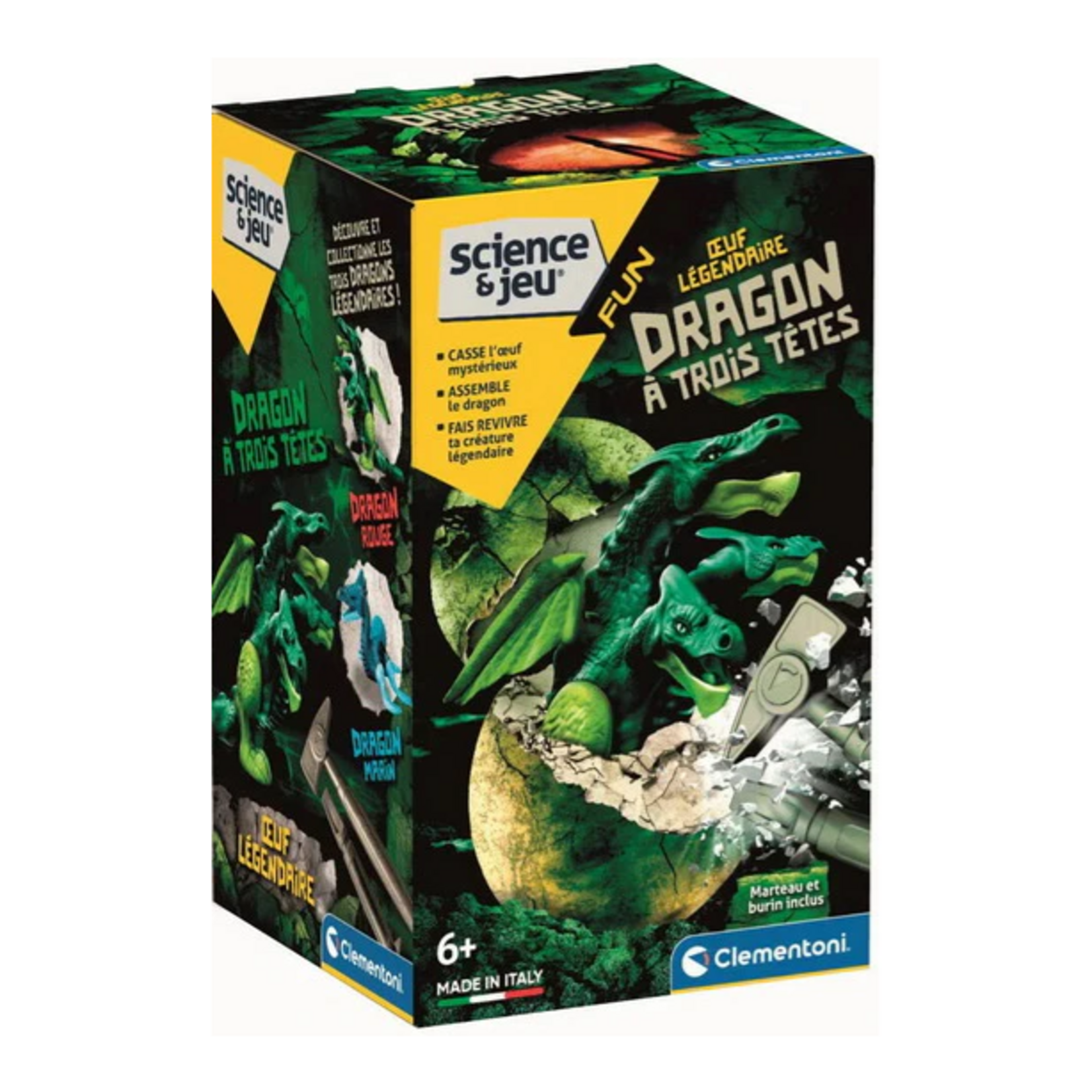 Clementoni Oeuf légendaire - Dragon à trois têtes FR