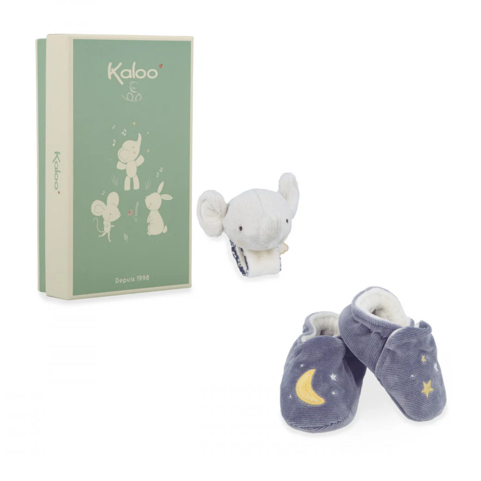 Kaloo Kaloo - Bracelet sonore & Pantoufles Éléphant