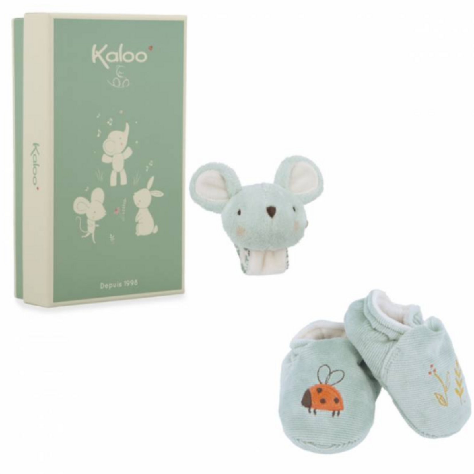 Kaloo Kaloo - Bracelet sonore & Pantoufles souris