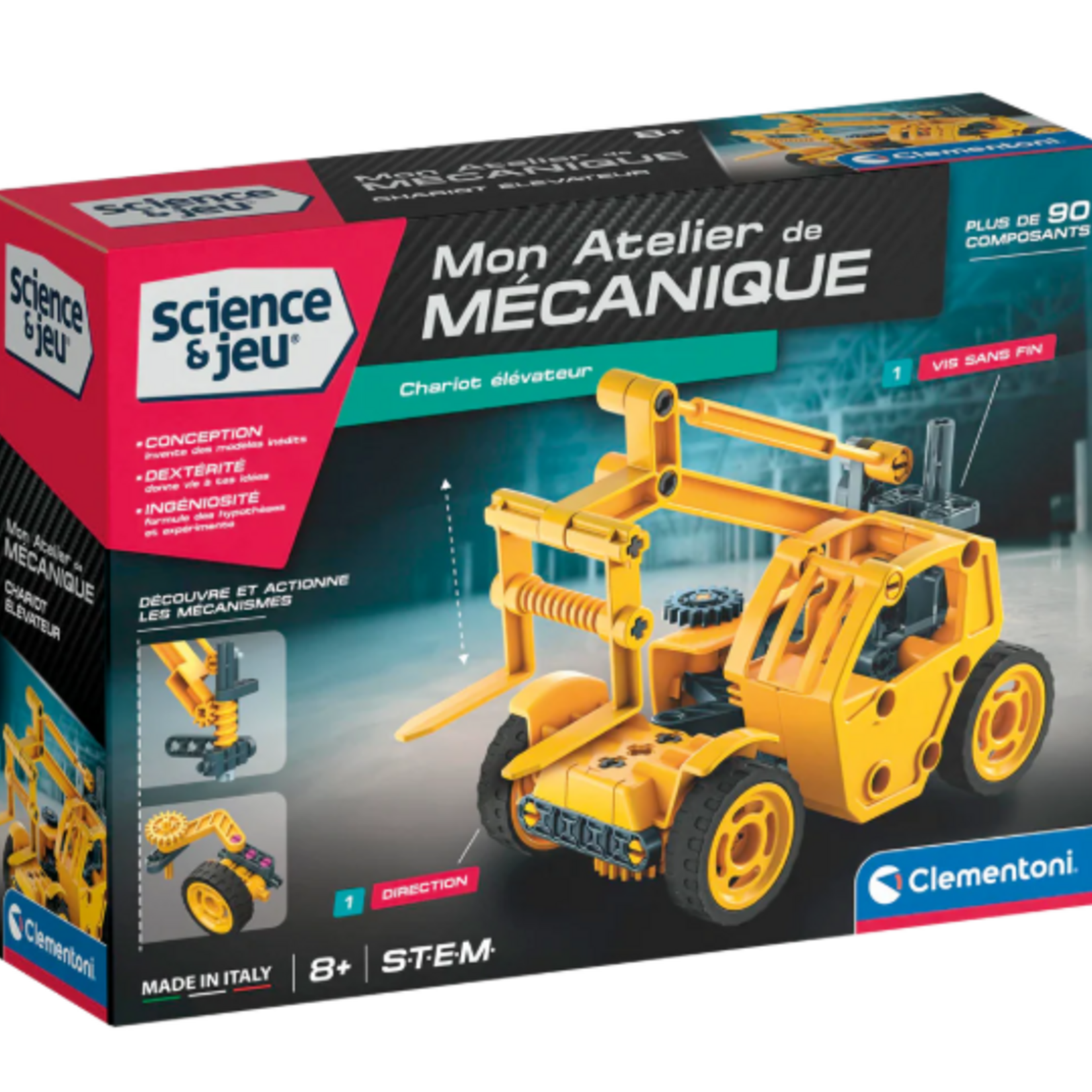 Clementoni Science & Jeu - Atelier Ménanique - Chargeur Frontal FR