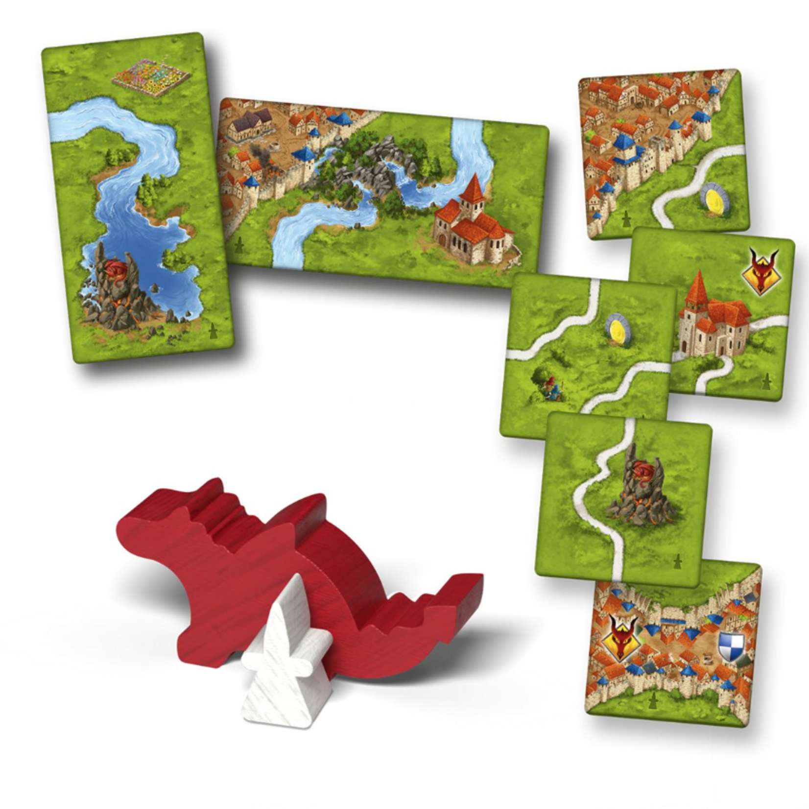 Z-Man Games Carcassonne - Ext 3 - Dragon et Fée (Refresh)