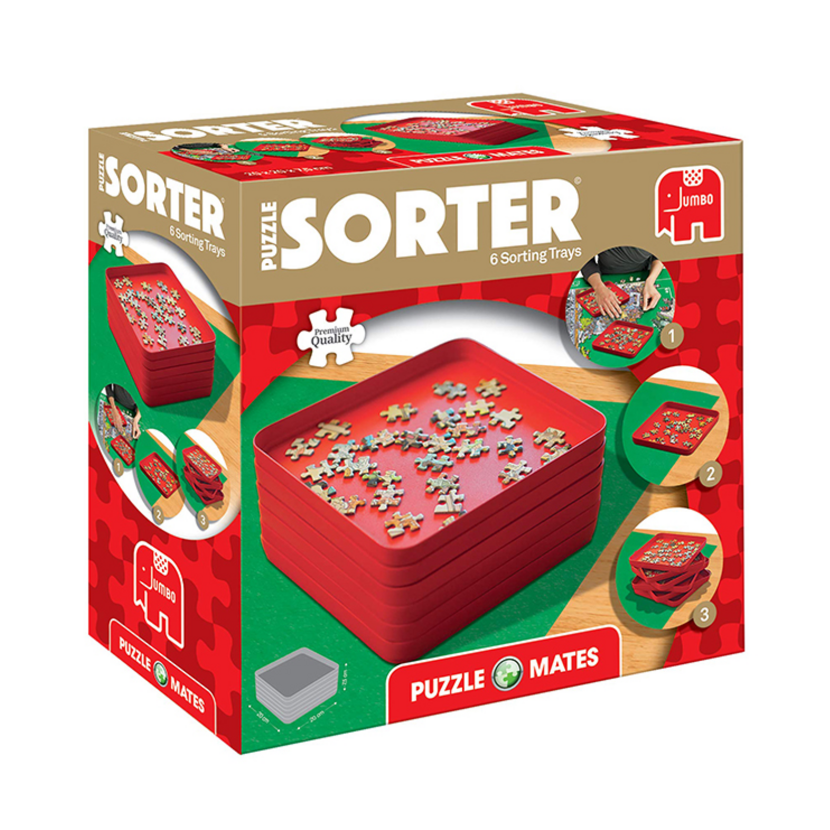 Jumbo Puzzle Sorter - 6 Plateaux de triage