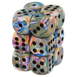 Chessex Brique de 12 d6 16mm Festive Vibrant avec points bruns