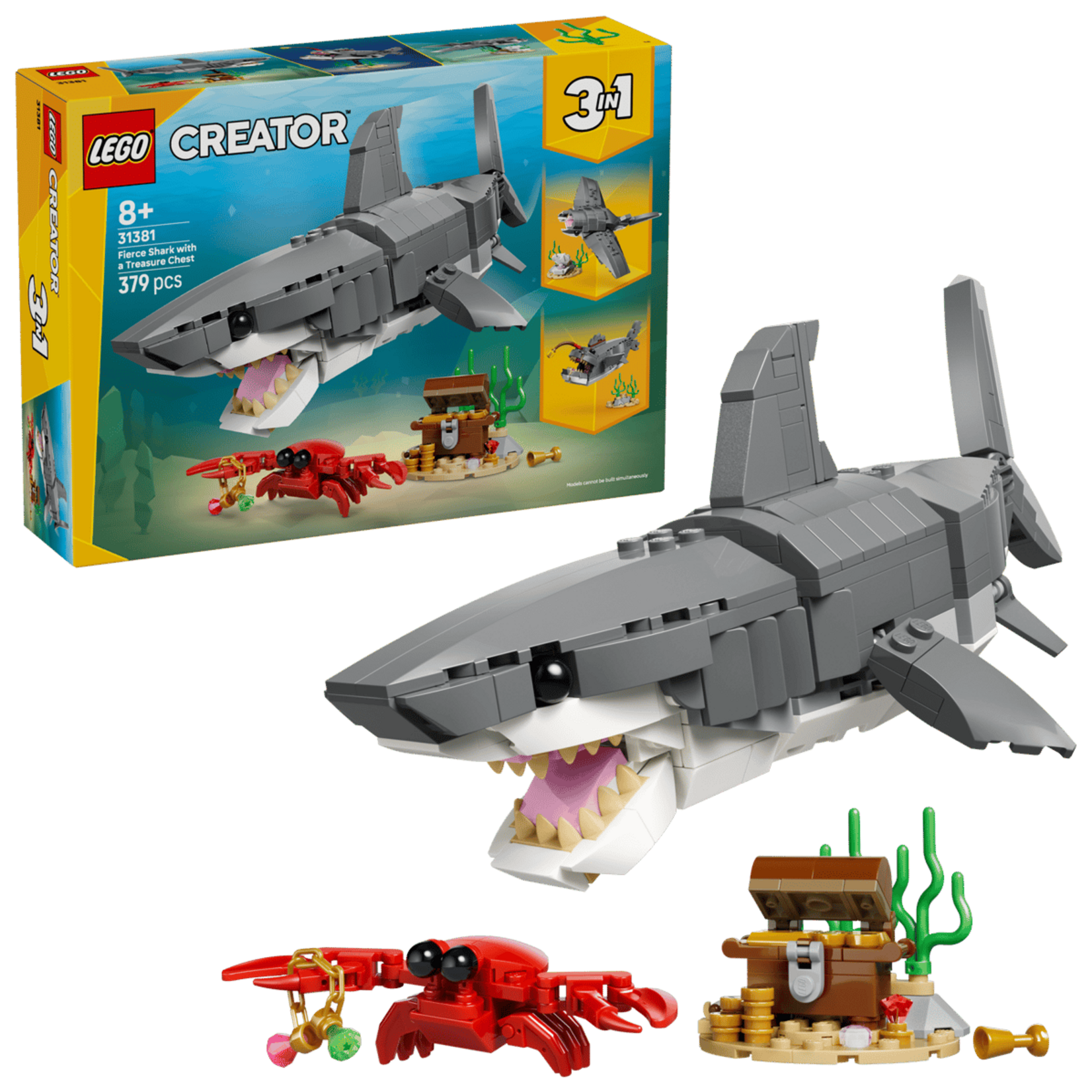 Lego Lego - 31381 - Creator - Redoutable requin et le coffre au tresor (Multilingue) (Ramassage seulement)