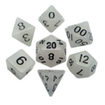 Fanroll Fanroll - Ensemble de 7 dés polyédriques - Glow - Clear