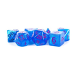 Fanroll Fanroll - Ensemble de 7 dés polyédriques - Stardust - Bleu