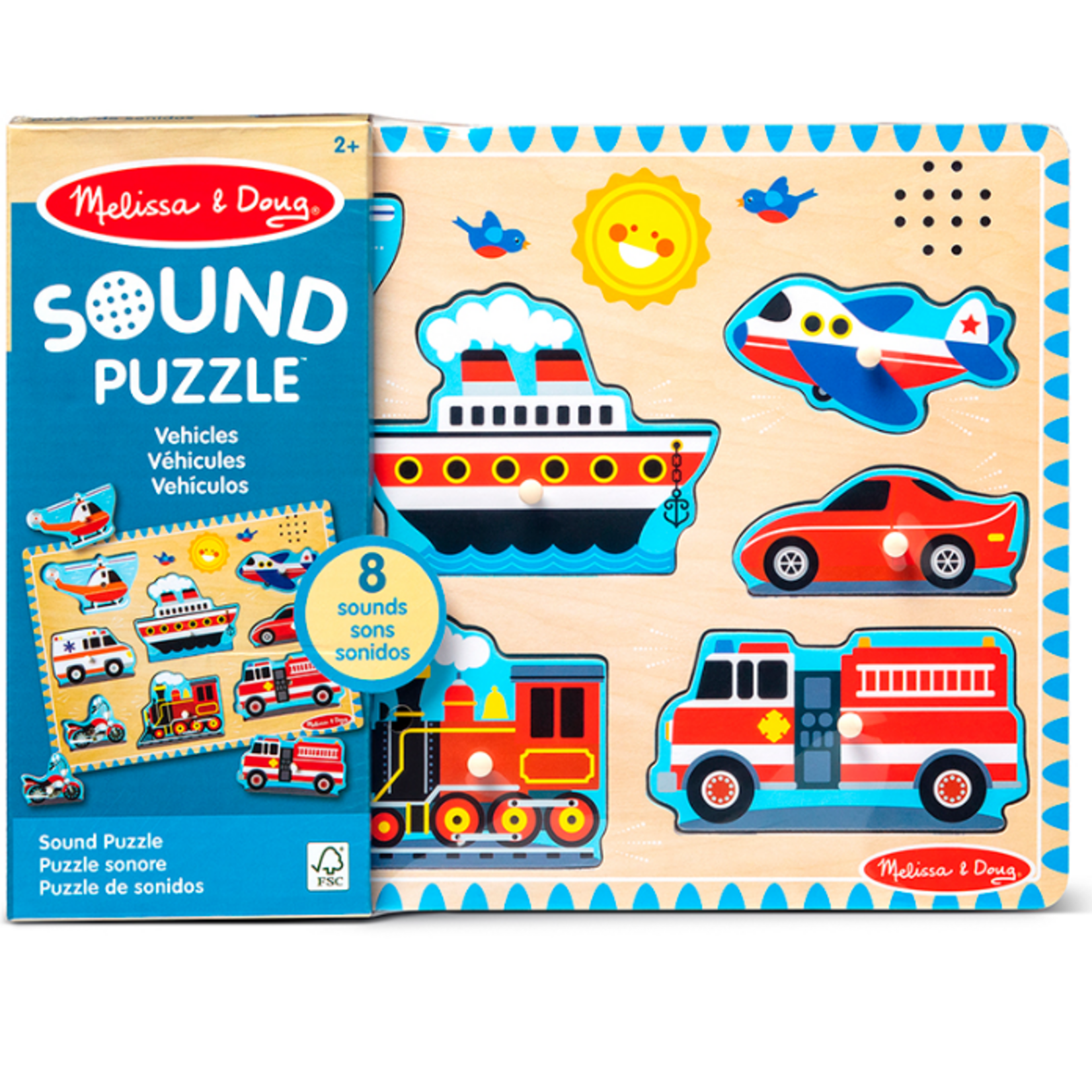 Melissa & Doug PZ8 - Casse-tête sonore - Véhicules