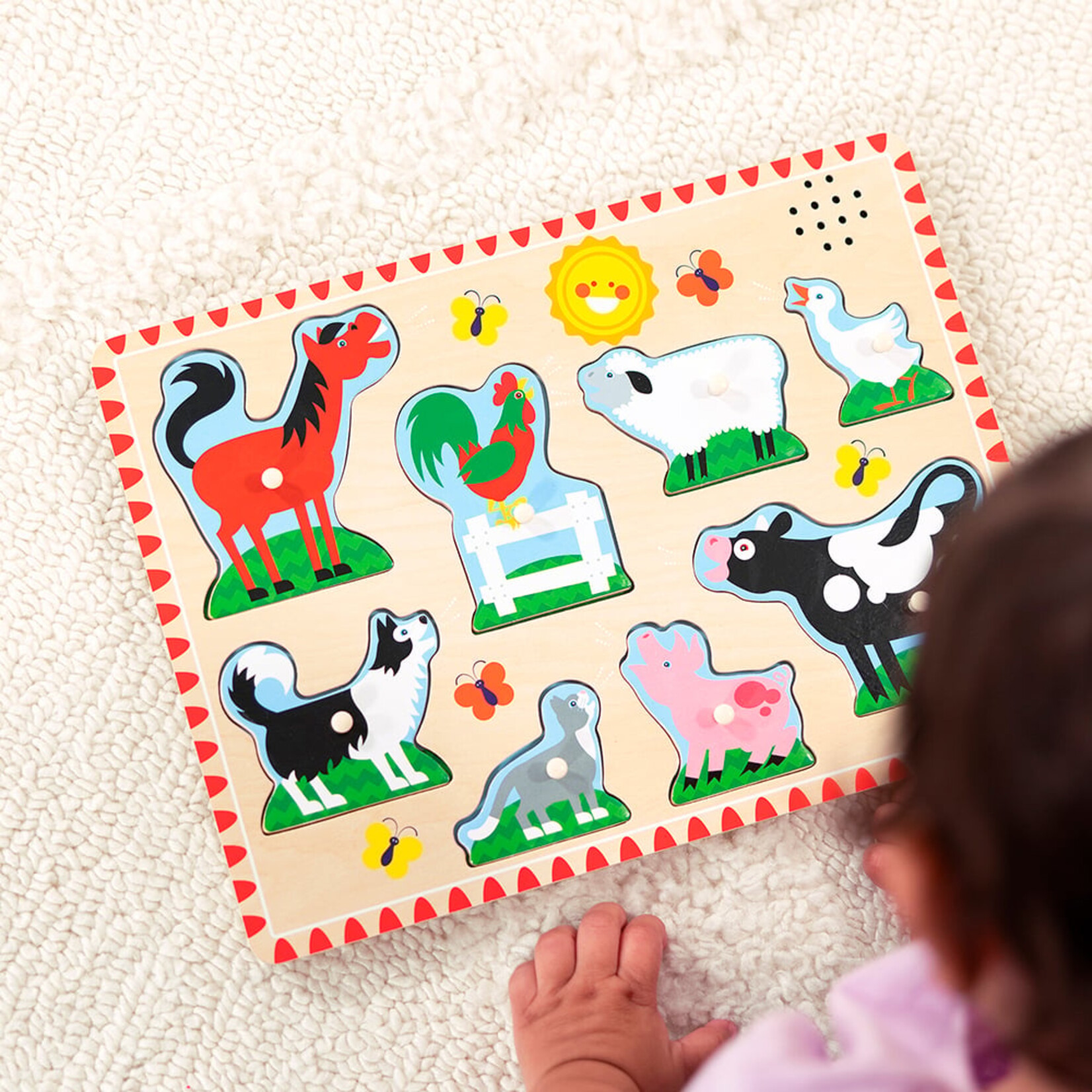 Melissa & Doug Casse-tête sonore 8 pcs - Animaux de la ferme