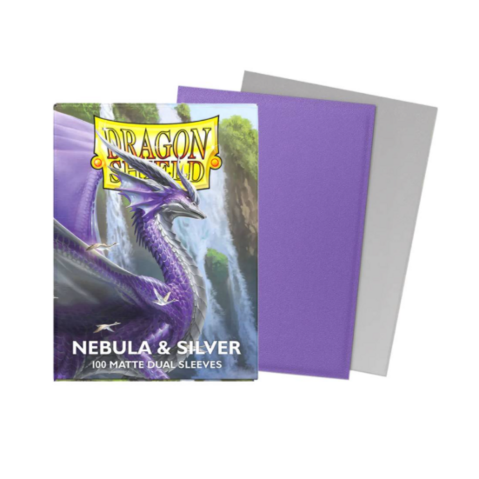 Dragon Shield Dragon Shield - 100 Matte Dual Sleeves - Nebula & Silver