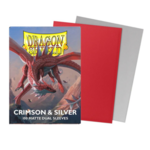 Dragon Shield Dragon Shield - 100 Matte Dual Sleeves - Crimson & Silver
