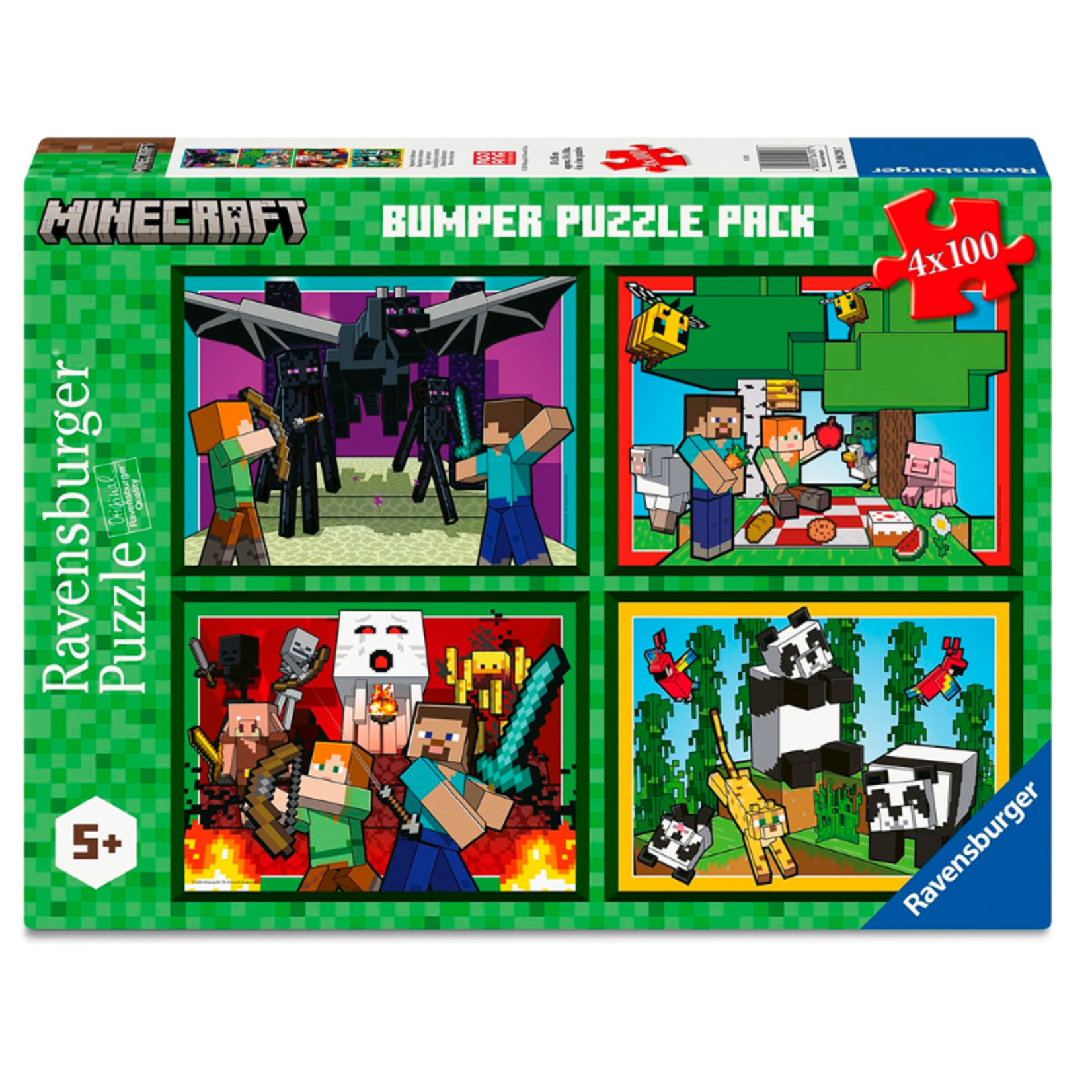 Ravensburger PZ4X100 - Minecraft