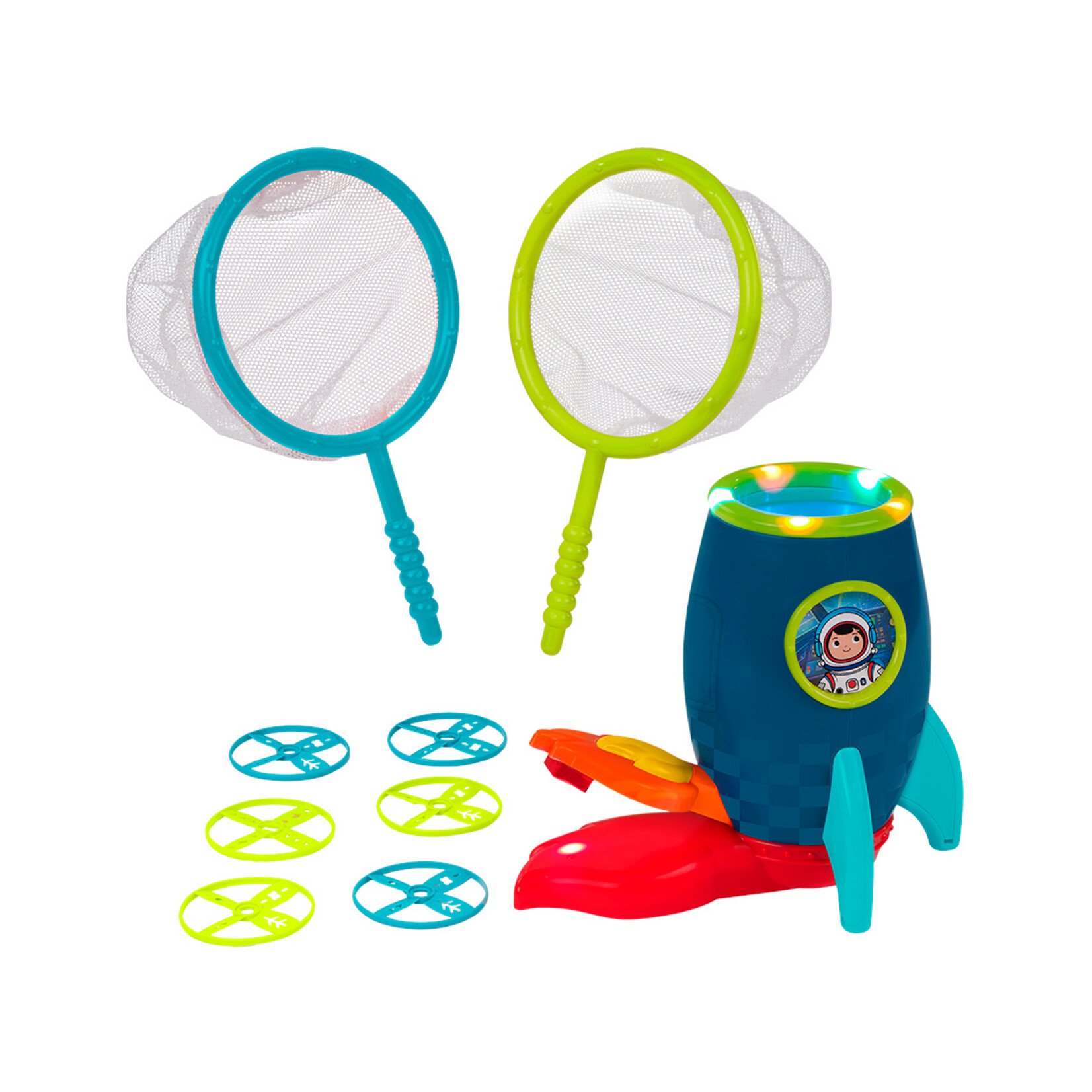 B.Summer B. Summer  - RocketGlow - Lanceur de disque lumineux avec filets