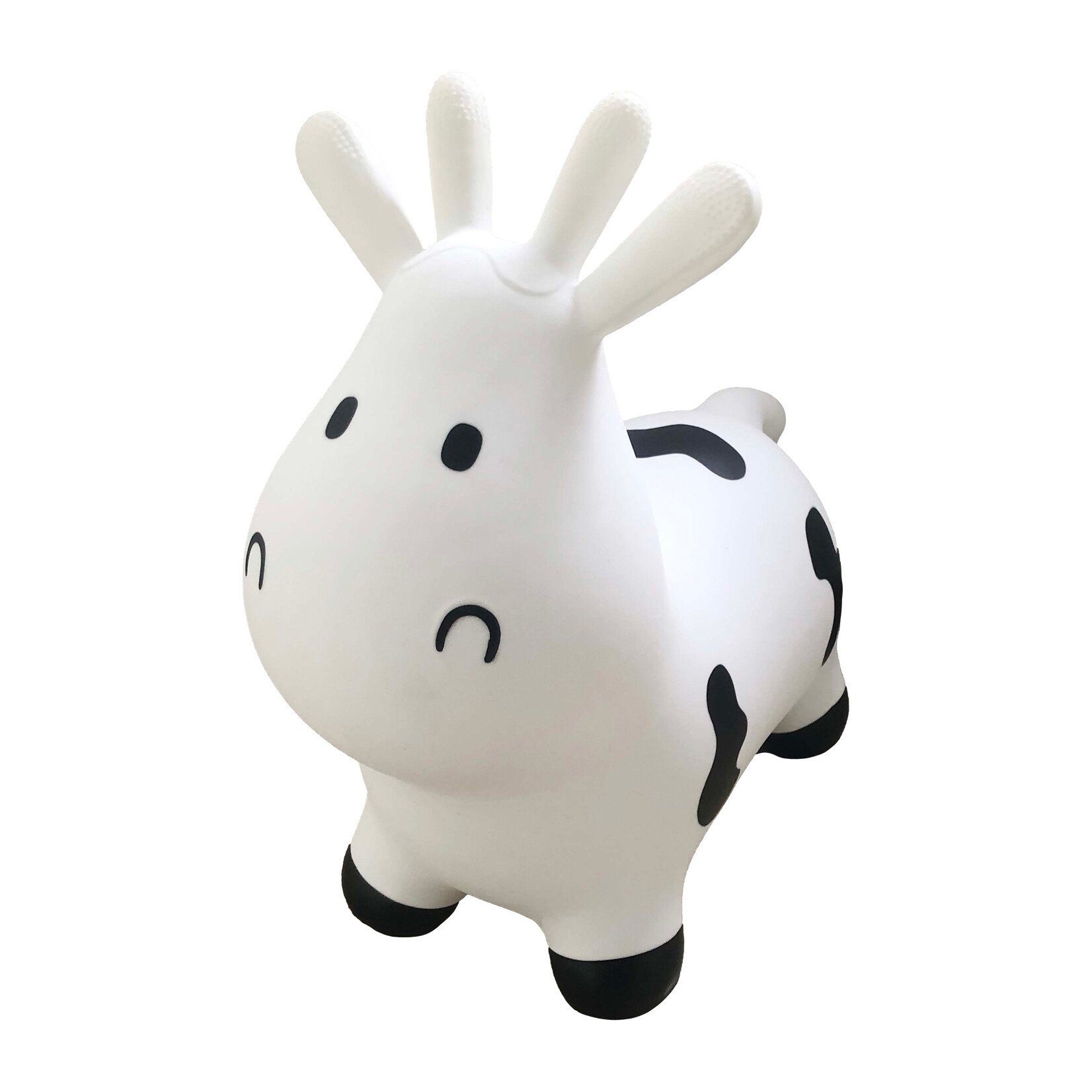 TryCo - Animal sauteur gonflable - Vache Skippy Blanche