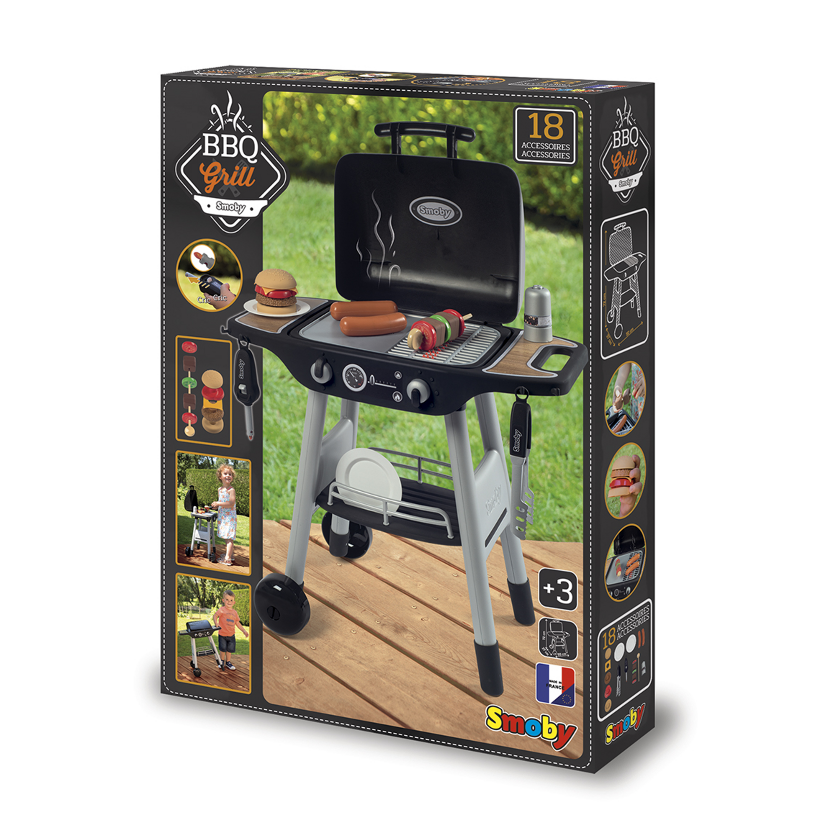 Smoby Smoby - BBQ Plancha avec 18 accessoires (Vente Finale)
