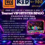 Table à 4 pour Tournoi Hitster Bingo VIP Pizza 900