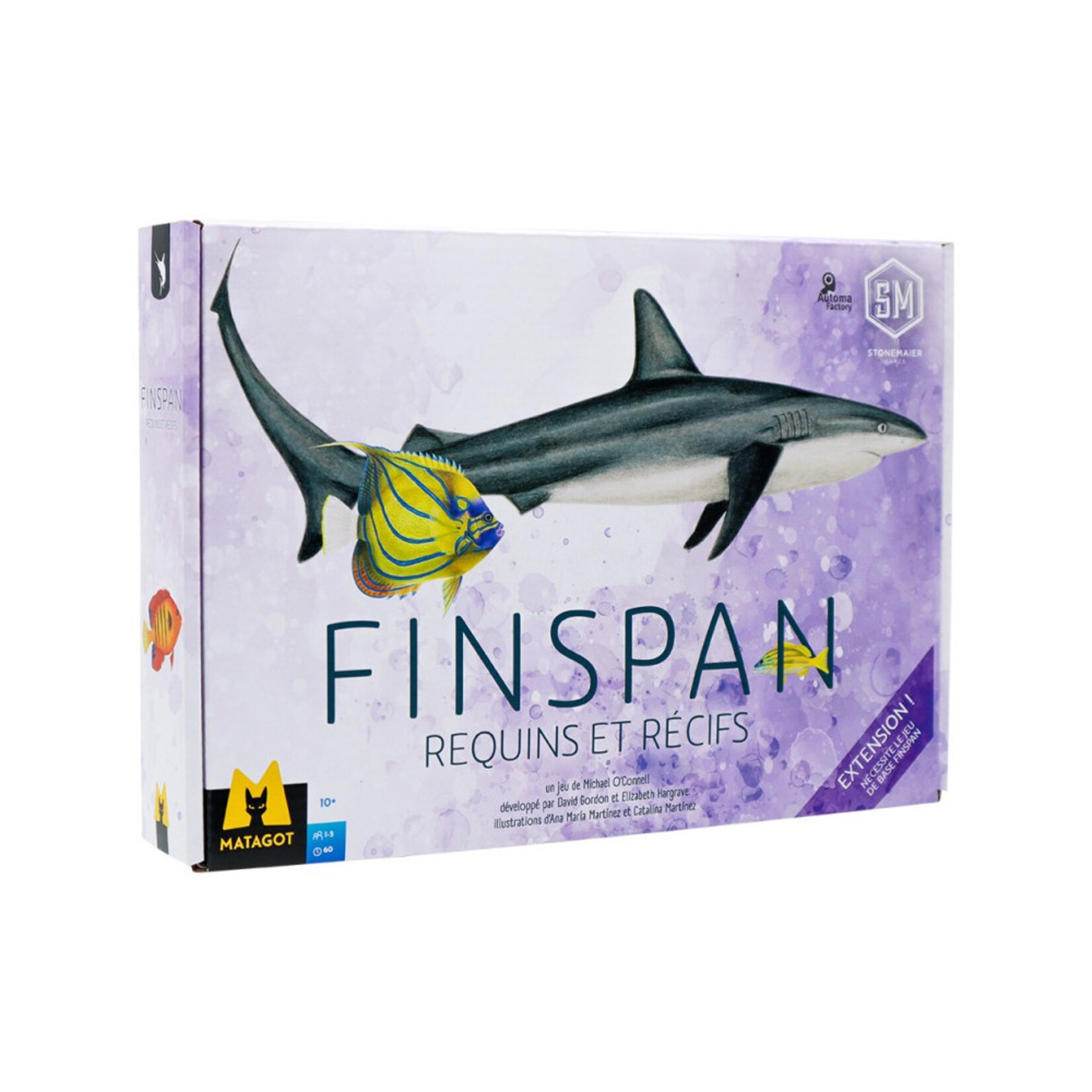 Stonemaier Games Finspan - Ext. - Requins et Récifs FR