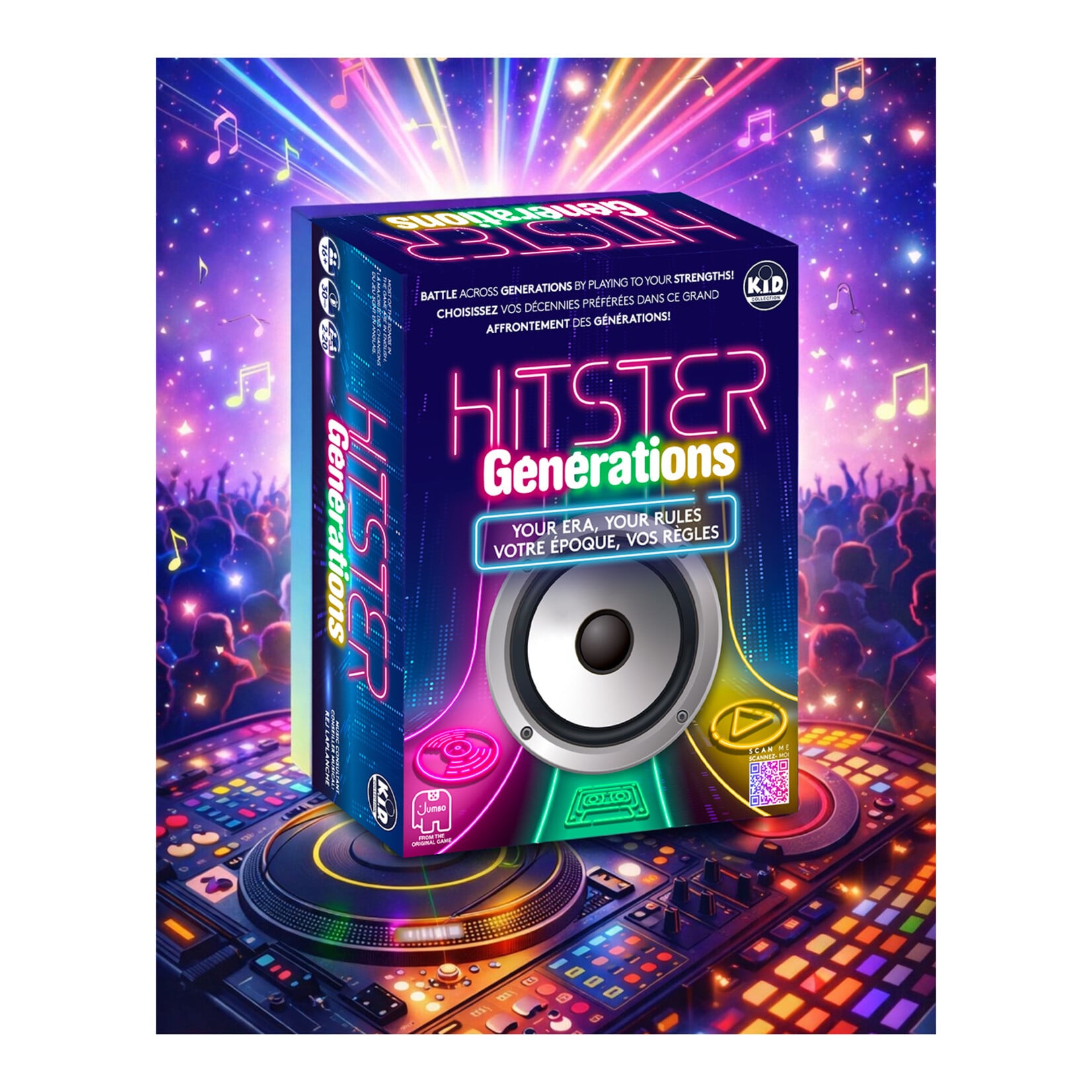 Jumbo PRÉCOMMANDE - Hitster Generations (Multilingue)