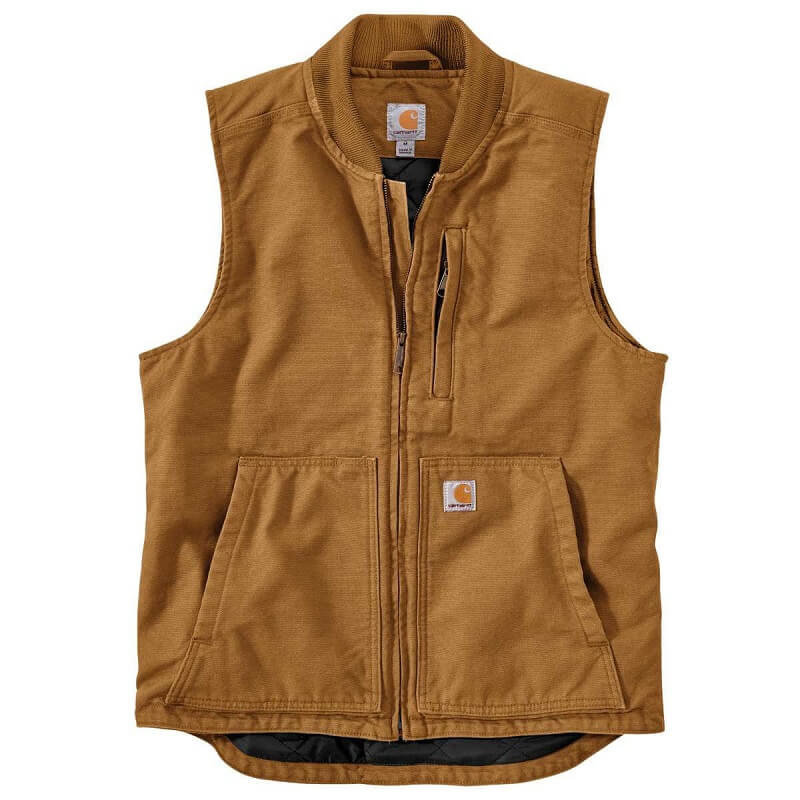 Carhartt 104395 - Carhartt Men's Loose Fit Washed Duck Insulated Rib Collar Vest