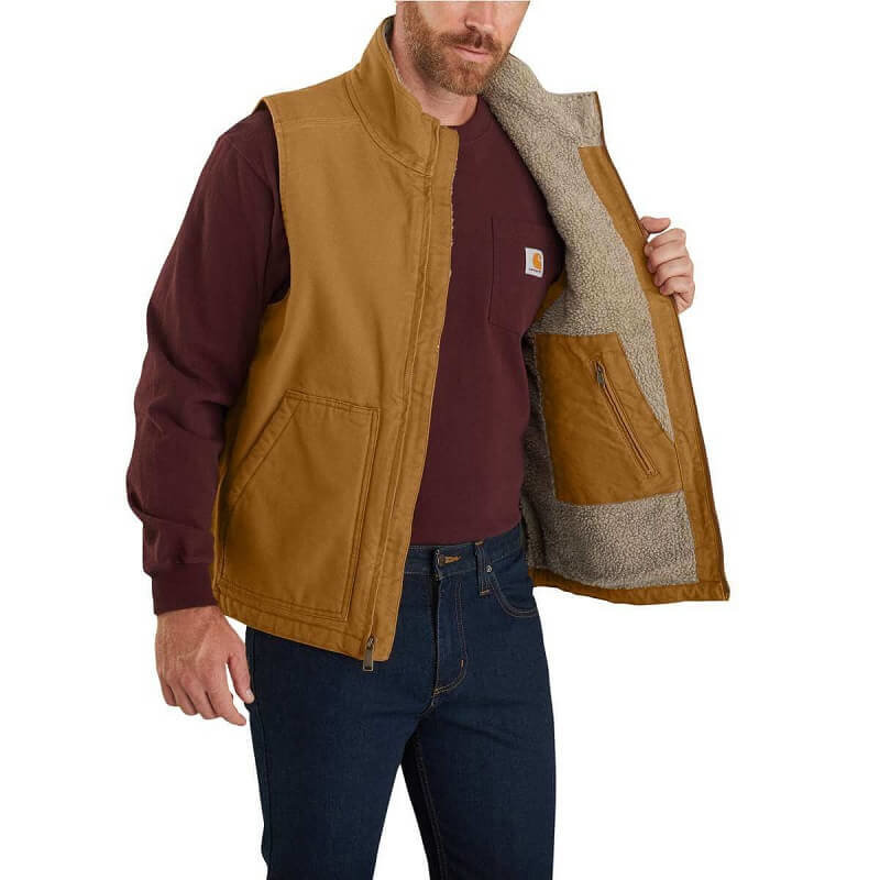 Carhartt 104277 - Carhartt Men's Sherpa-Lined Mock neck Vest