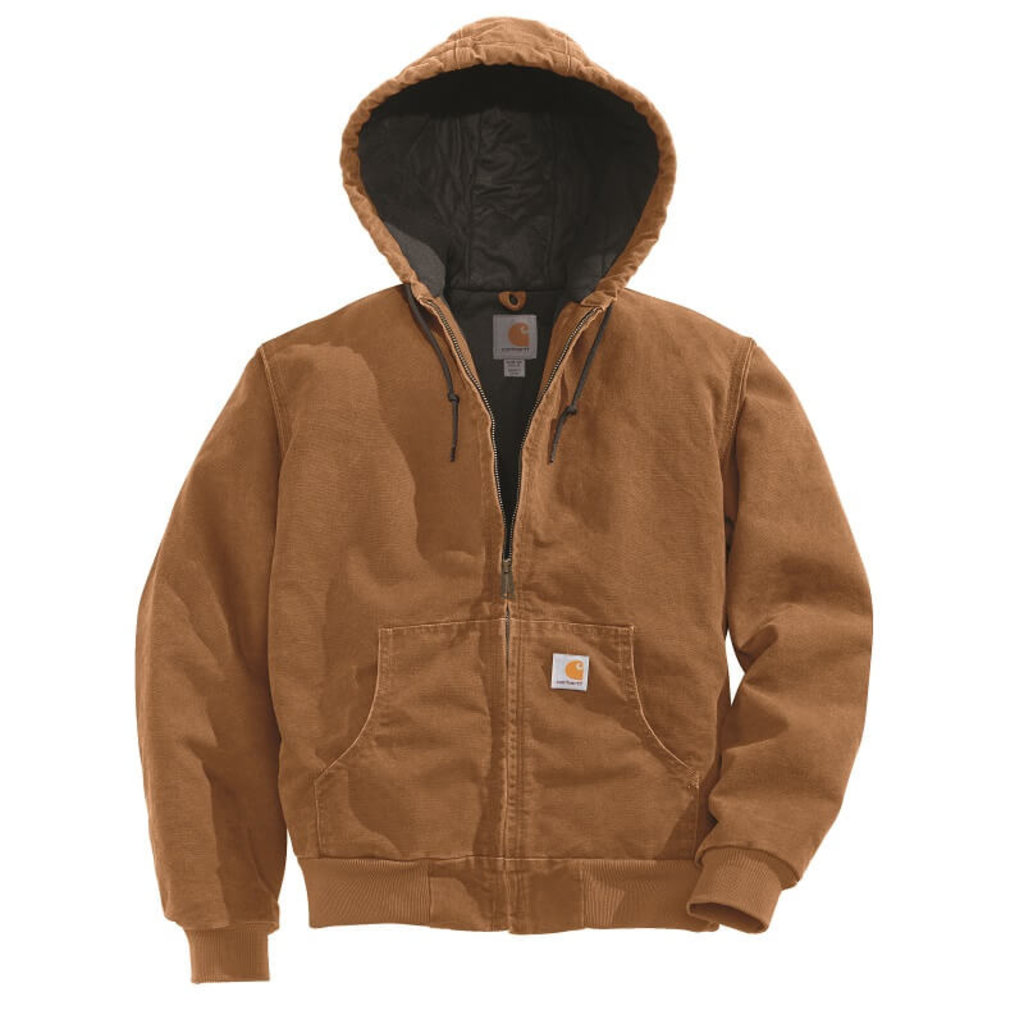 Carhartt WJ130 - Sandstone Active Jacket - Quilt Flannel Lined
